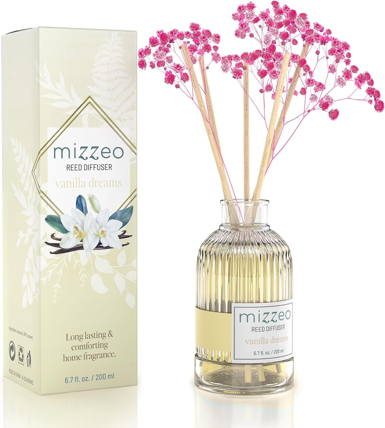 MIZZEO Reed Diffuser Set Vanilla Dreams