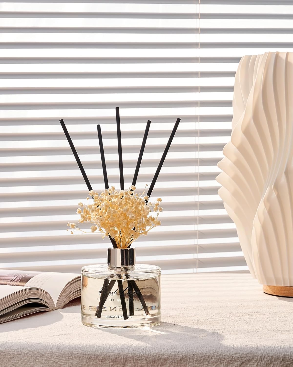 MSENSE Reed Diffuser Set with 7 Sticks 1