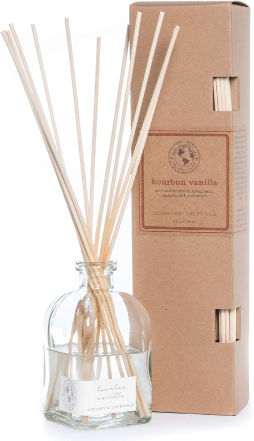 Eco Candle Co Reed Diffuser Set Bourbon Vanilla
