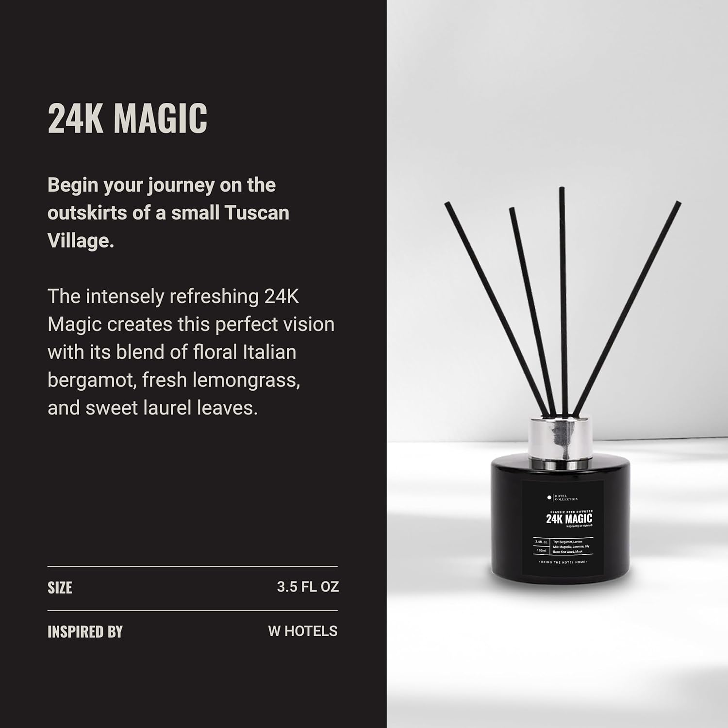 Hotel Collection 24K Magic Reed Diffuser Set