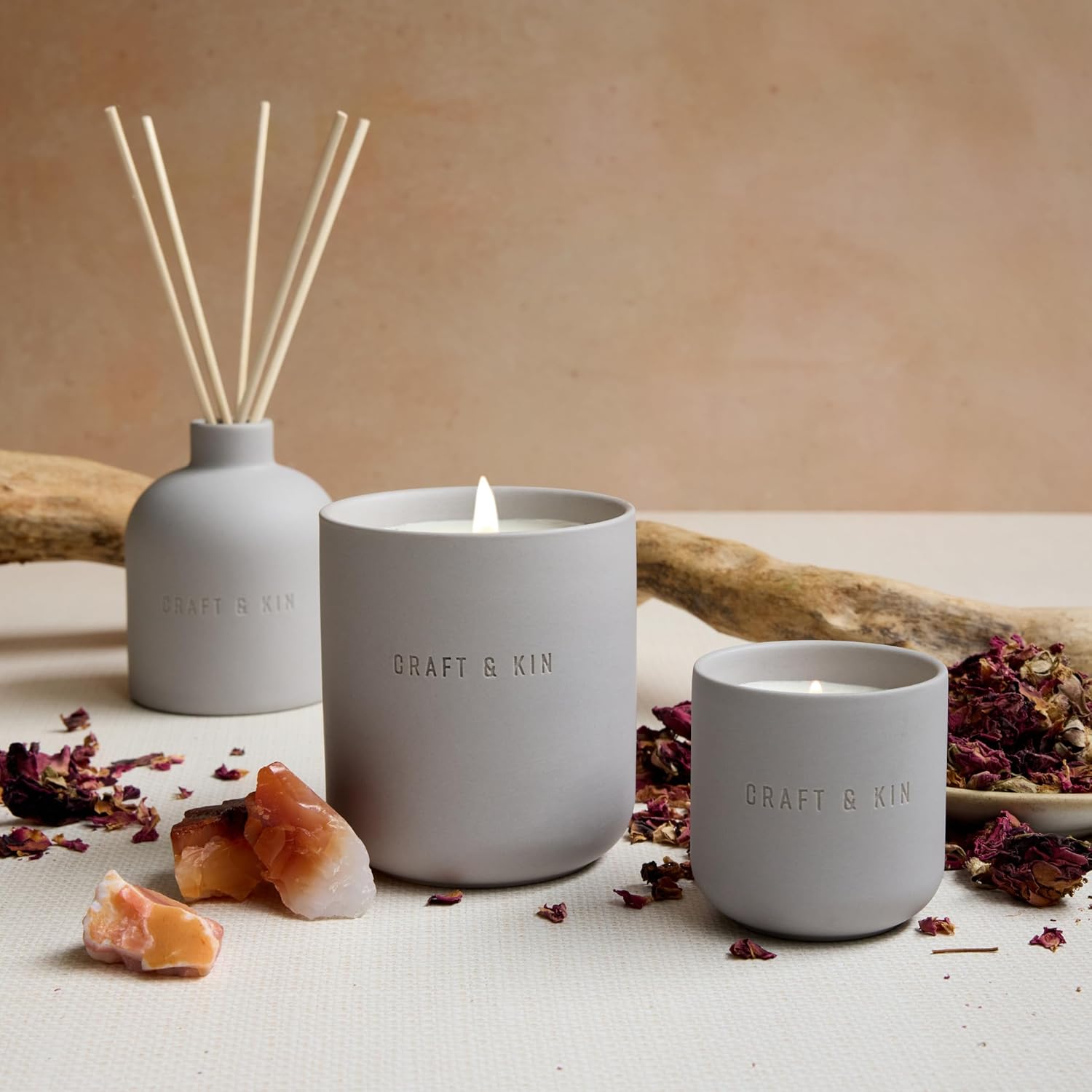 Craft Kin Reed Diffuser Set - Rose Oud 67oz Alcohol-Free