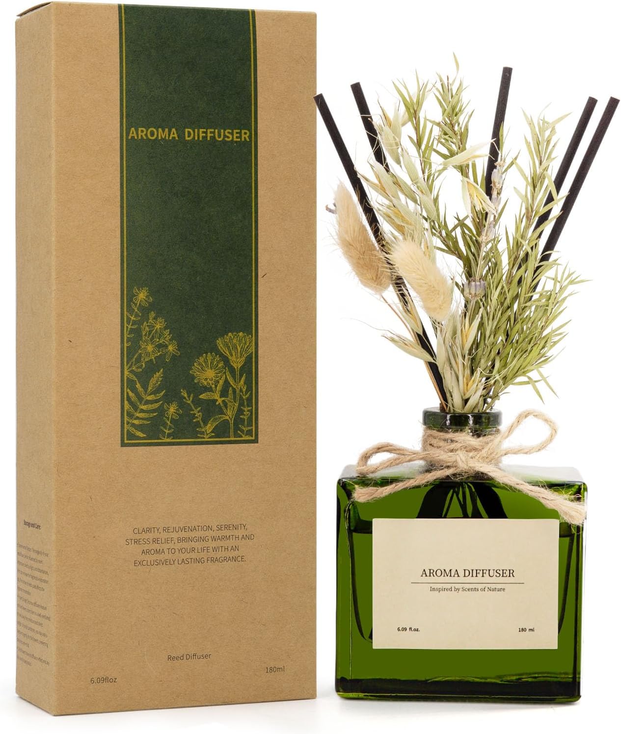Ebony Rose Reed Diffuser Set 609 oz