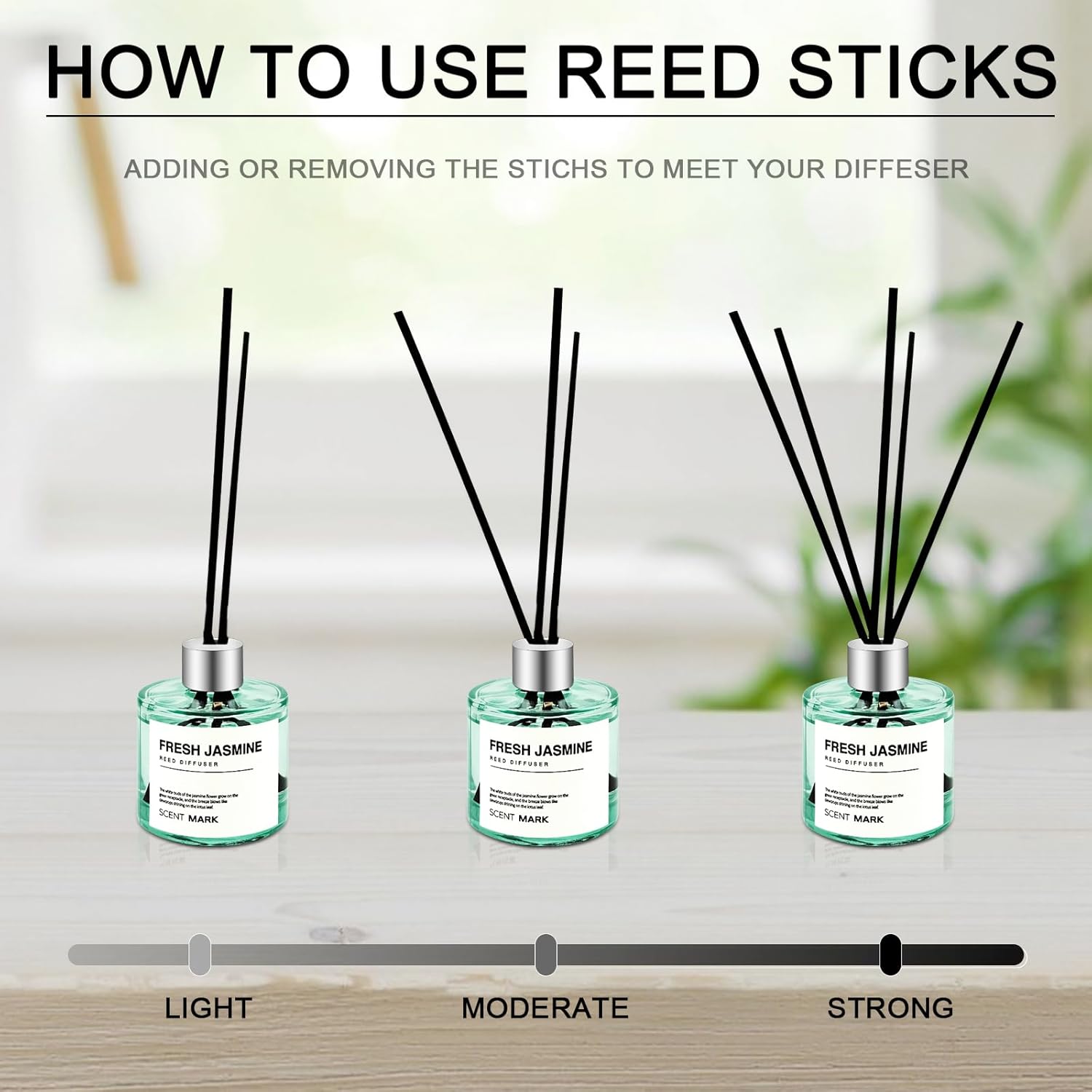 POWSHELF 3 Scent Reed Diffuser Set