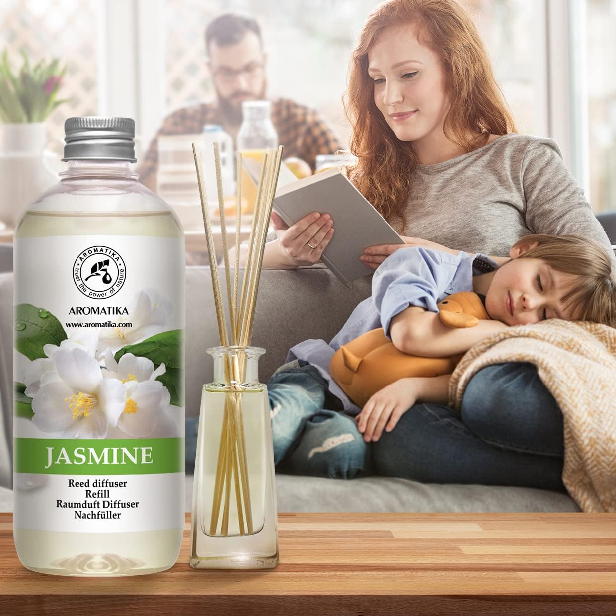 Jasmine Reed Diffuser Refill - 3x17 Fl Oz Fresh Long Lasting
