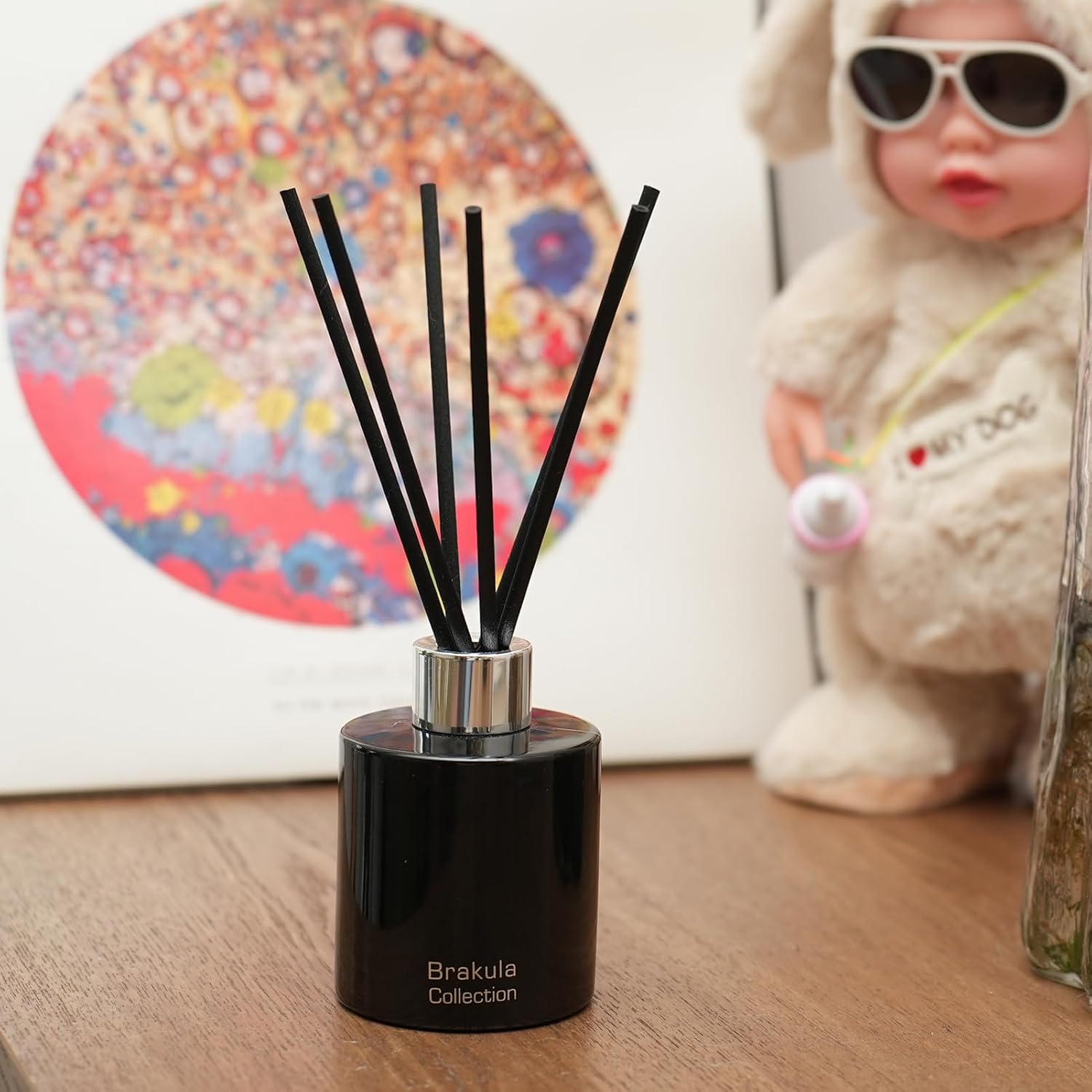 Brakula Reed Diffuser Set - Mango Scented 4 Fl Oz 6 Sticks