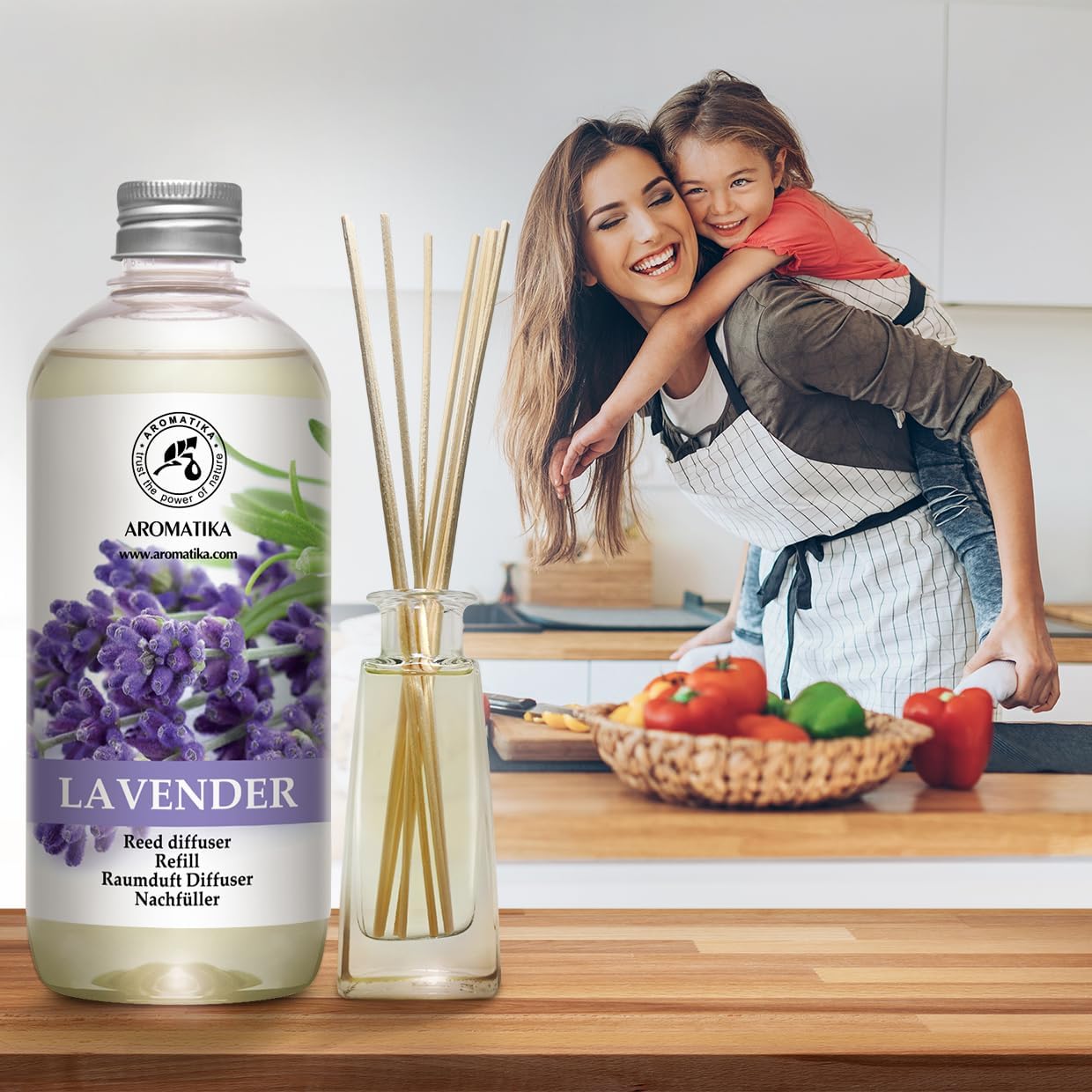 Lavender Reed Diffuser Refill 2 x 500ml Natural Scent