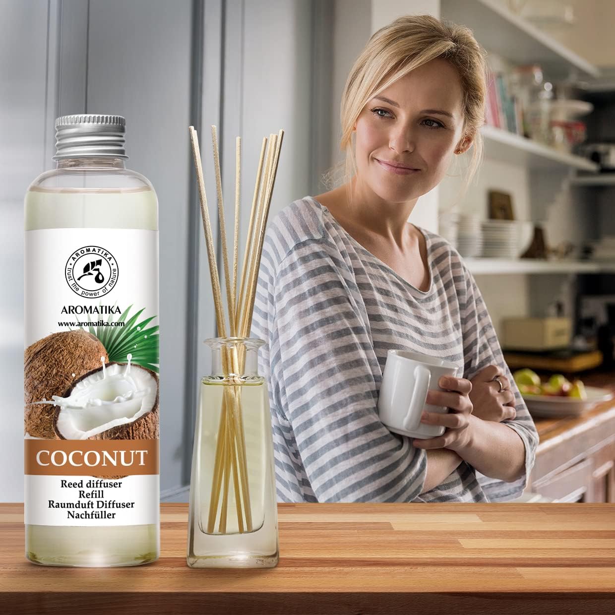 Coconut Scented Reed Diffuser Refill 68 Fl Oz