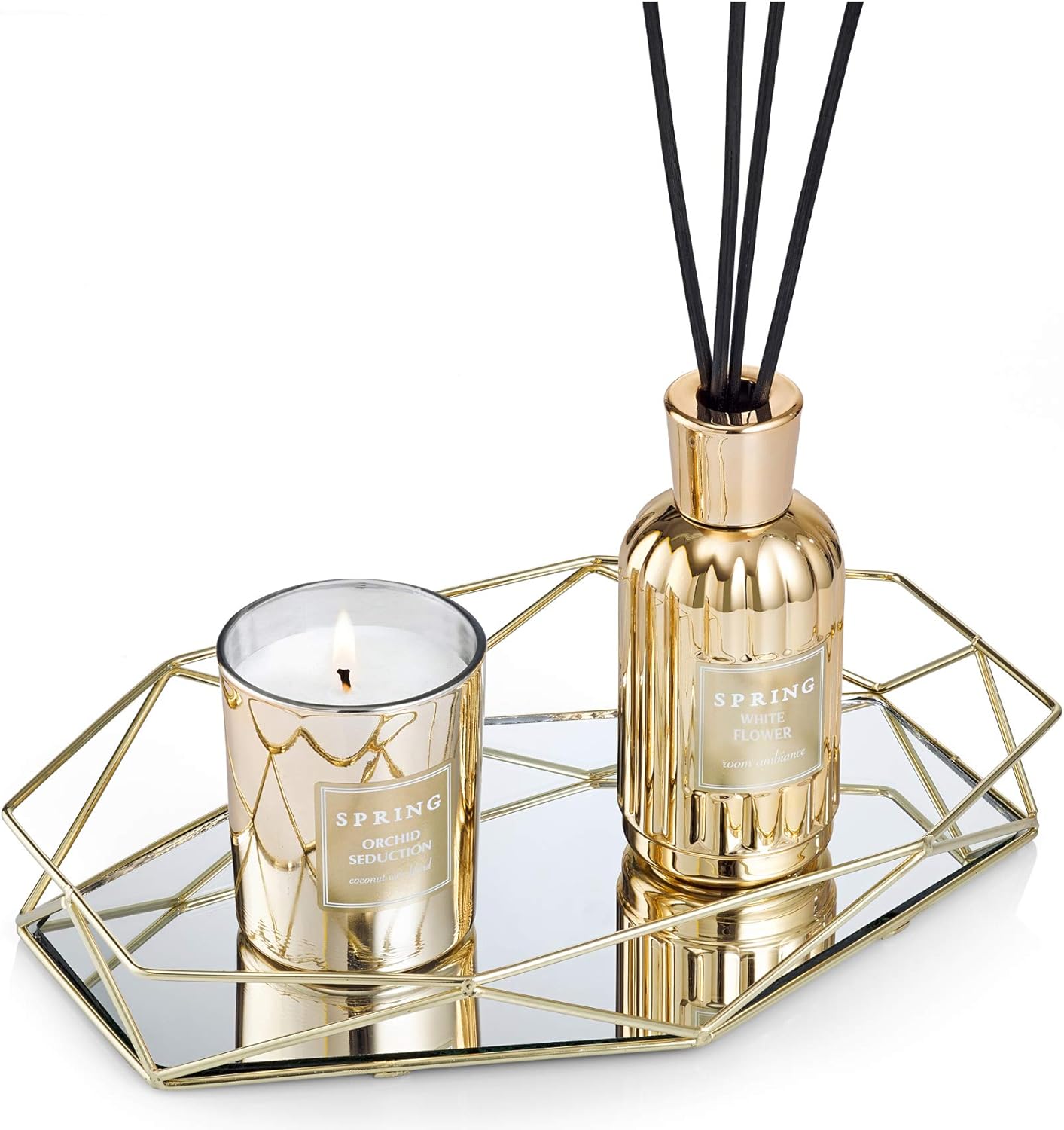 Spring Fragrance Reed Diffuser Set 61 Oz White Flower Aromatics