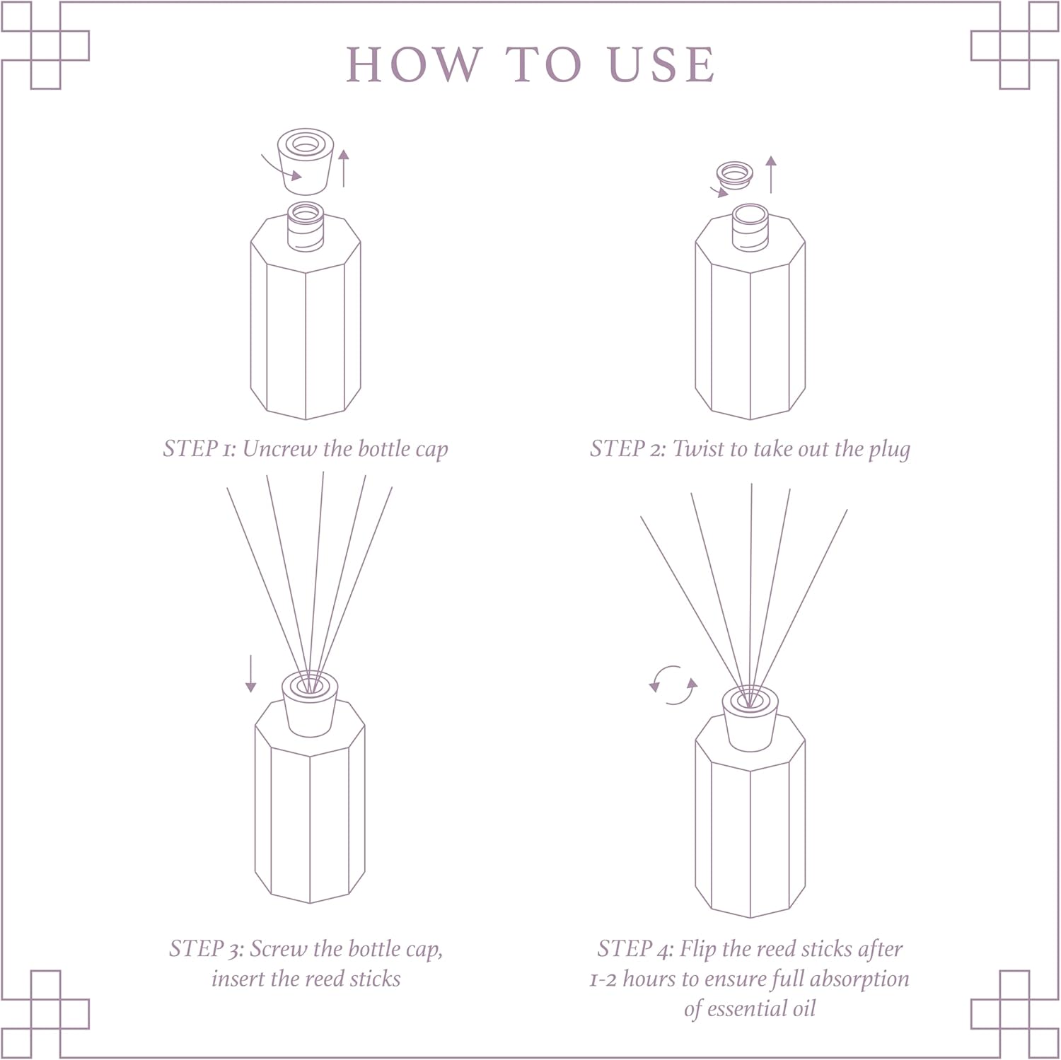 Aeviva Reed Diffuser Set with Lavender Eucalyptus Scent