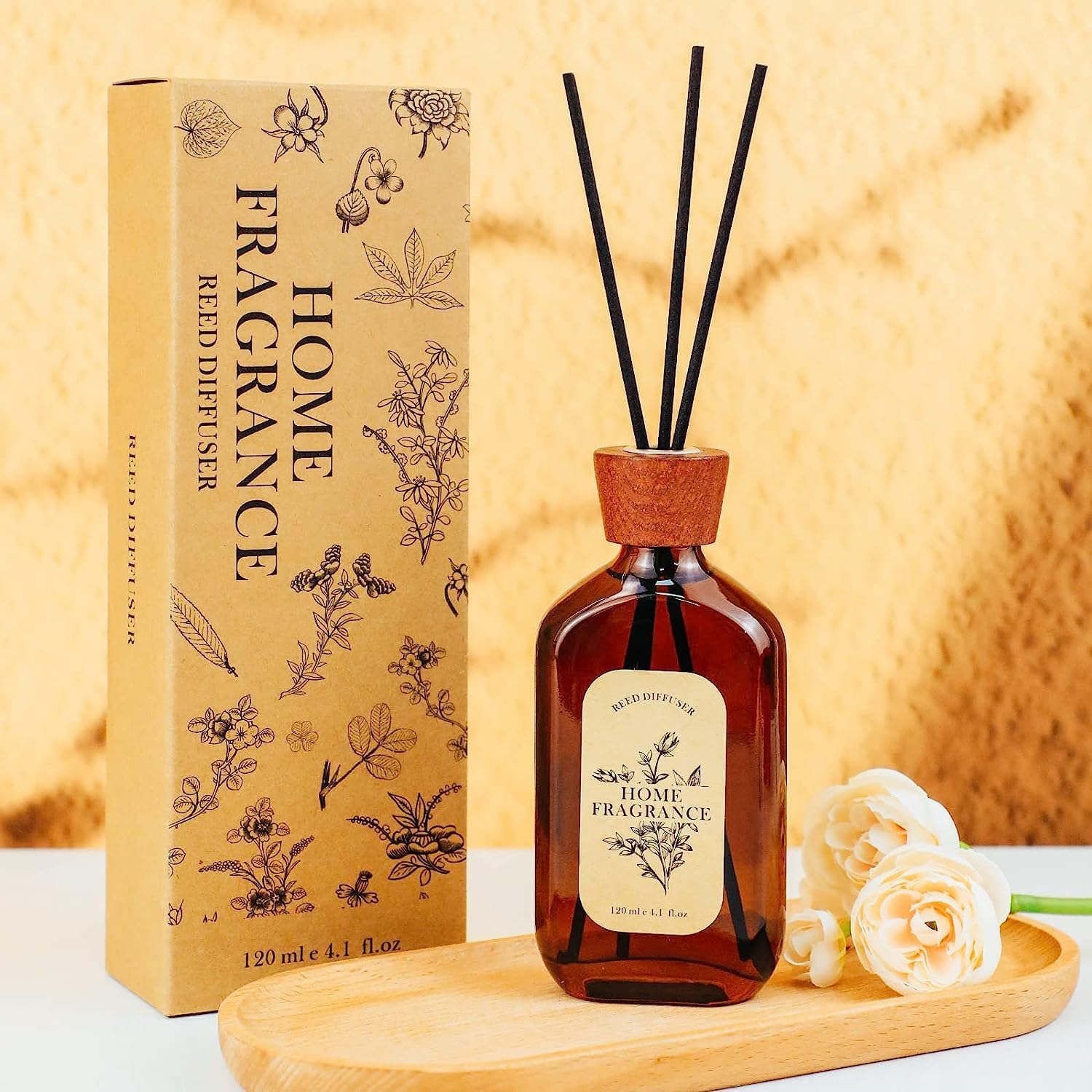 LA BELLEFE Reed Diffuser Set Lemongrass Lime 6 Sticks