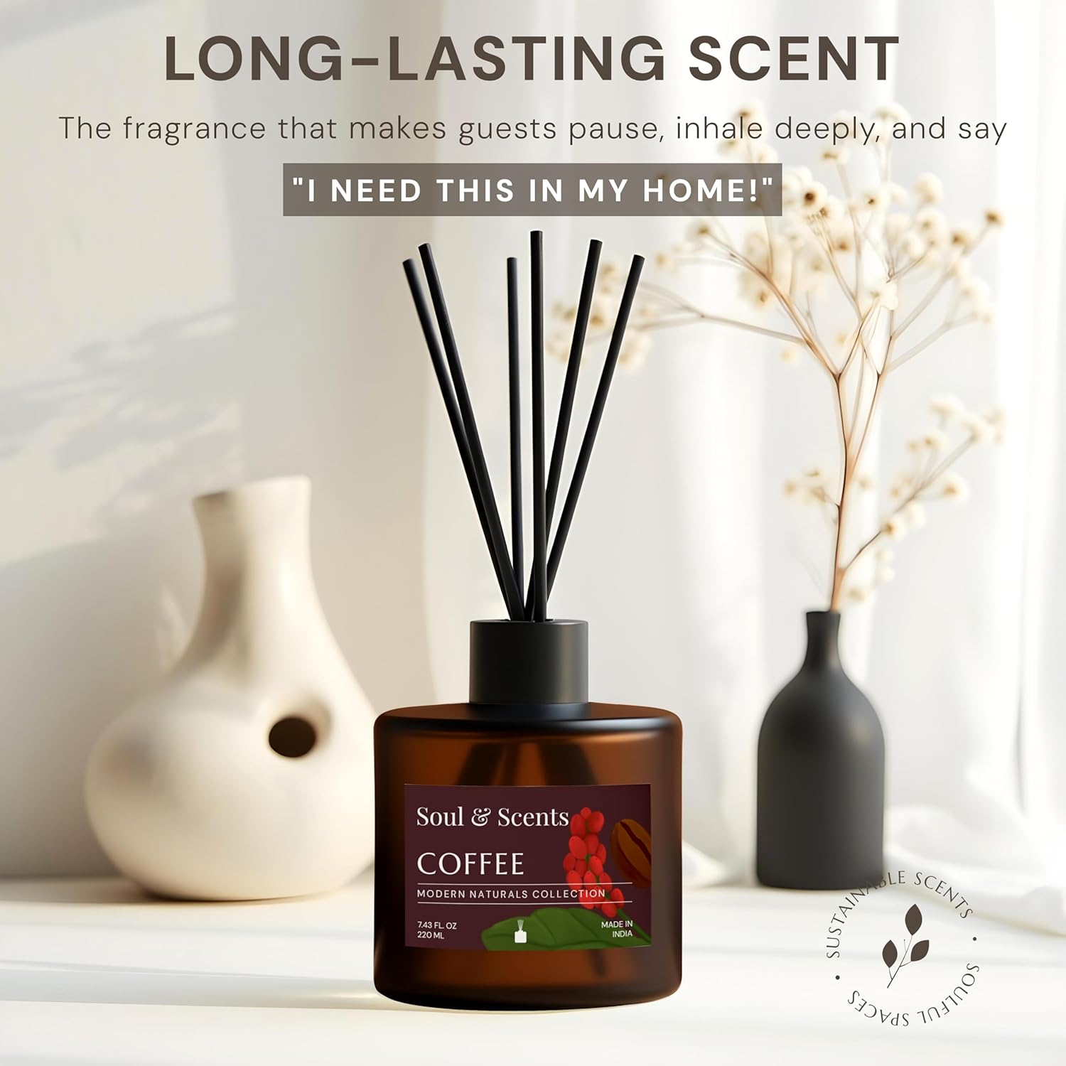 Soul Scents Coffee Reed Diffuser Set
