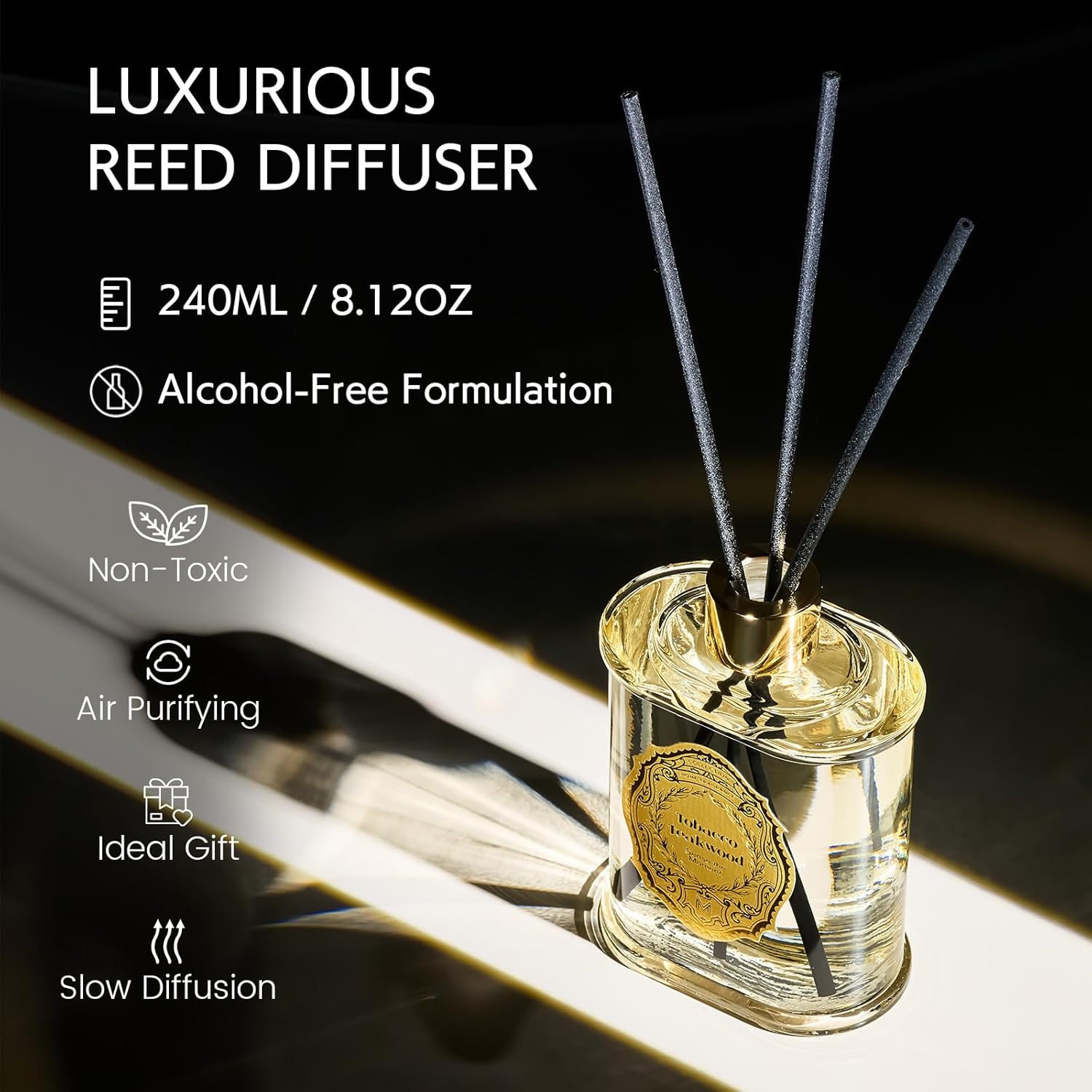 MSENSE 84 Oz Large Reed Diffuser with Sticks