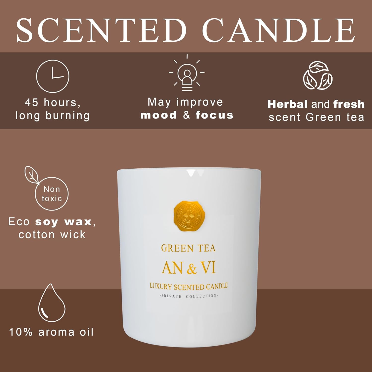 An Vi Lemongrass Green Tea Home Fragrance Set
