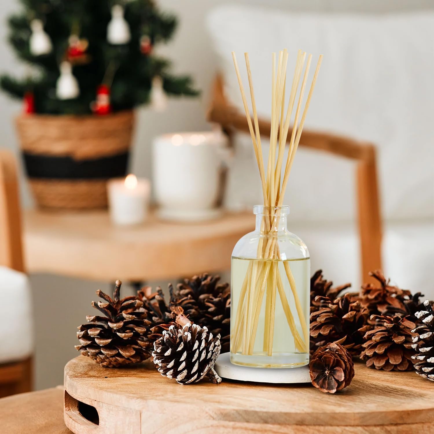 Hillhouse Naturals Reed Diffuser Set - Fresh Cut Balsam Pine Scent