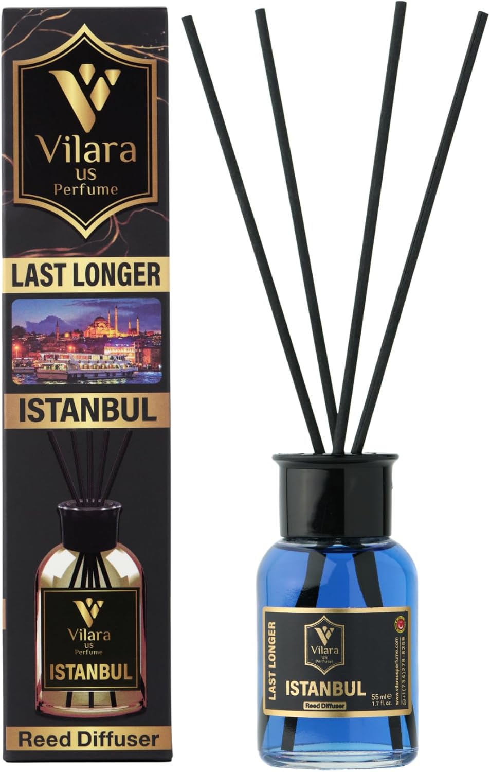 Luxury Reed Diffuser Set with Sticks - Woody Aromatics for Home