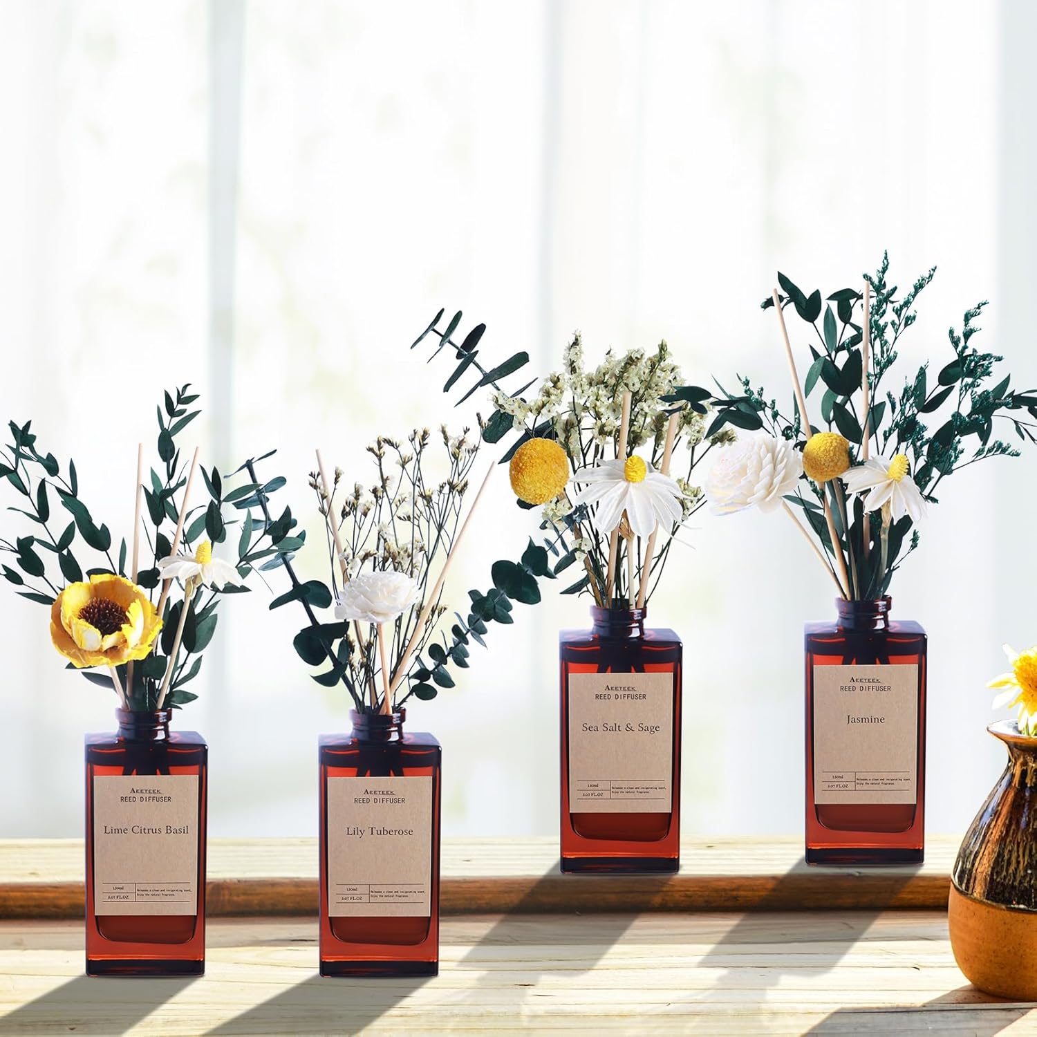 Aeeteek Reed Diffuser Set Sea Salt Sage