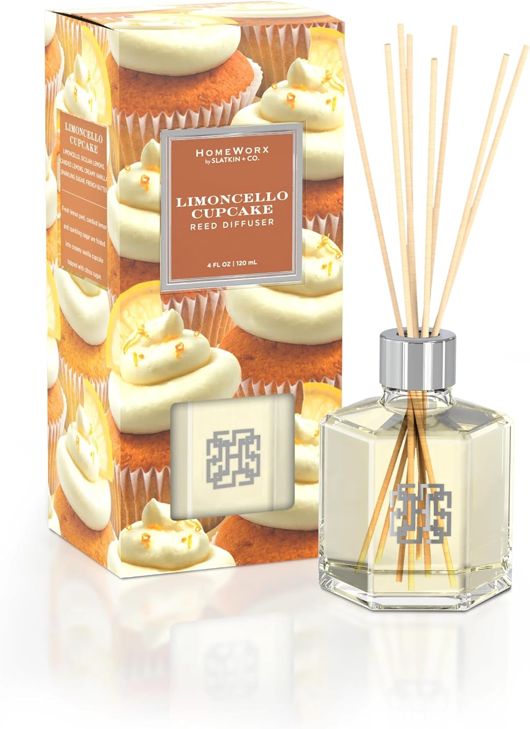HomeWorx by SLATKIN CO Limoncello Cupcake Reed Diffuser