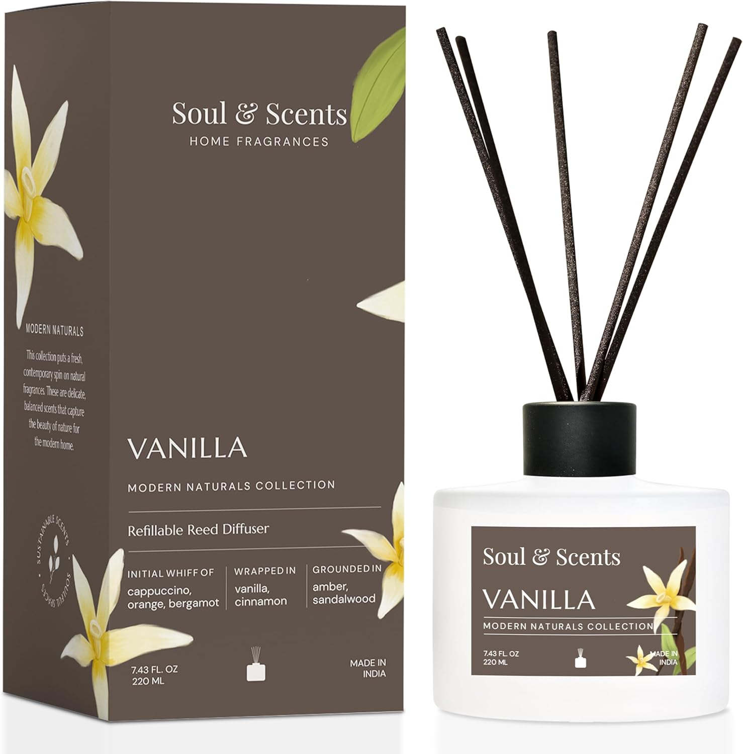 Soul Scents Vanilla Reed Diffuser Set