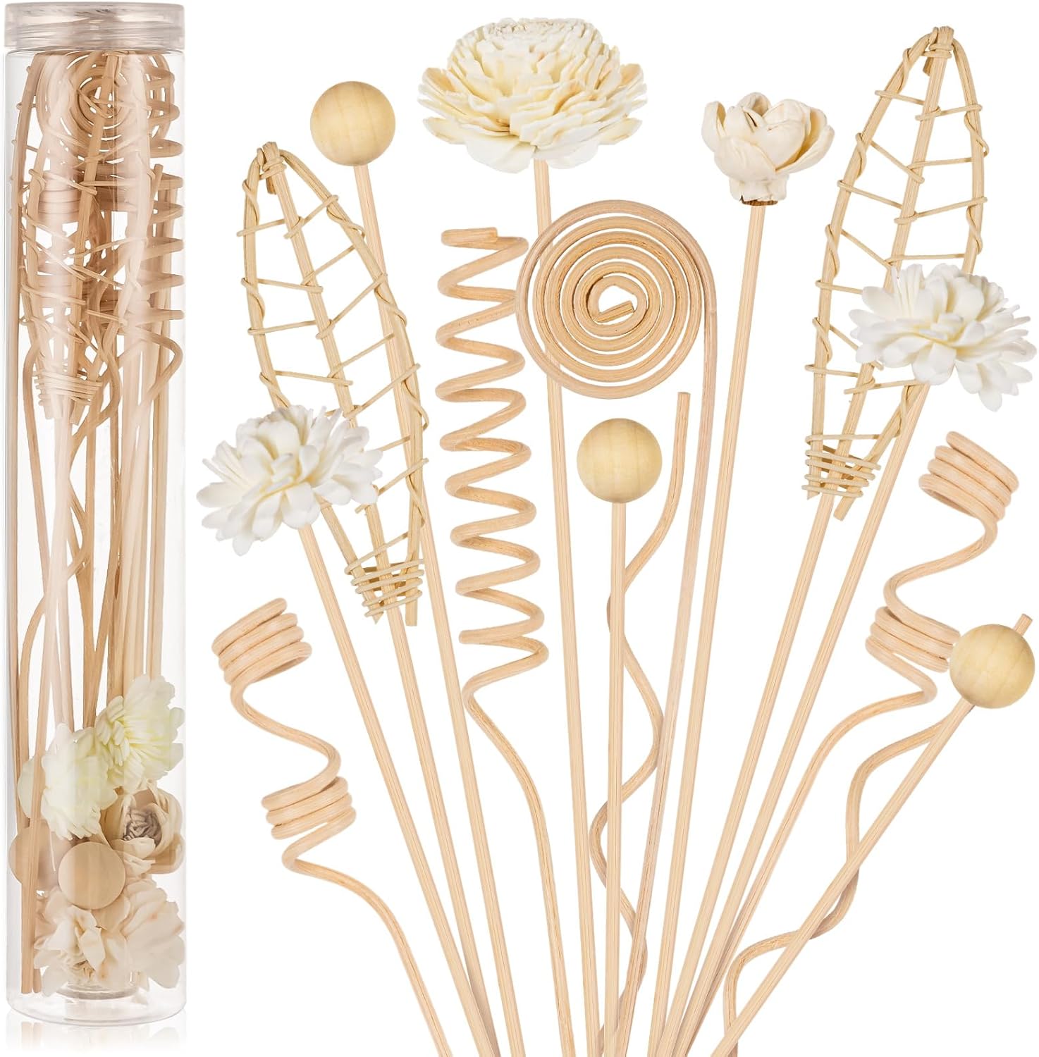 HFKPJRT 16Pcs Reed Diffuser Sticks Set
