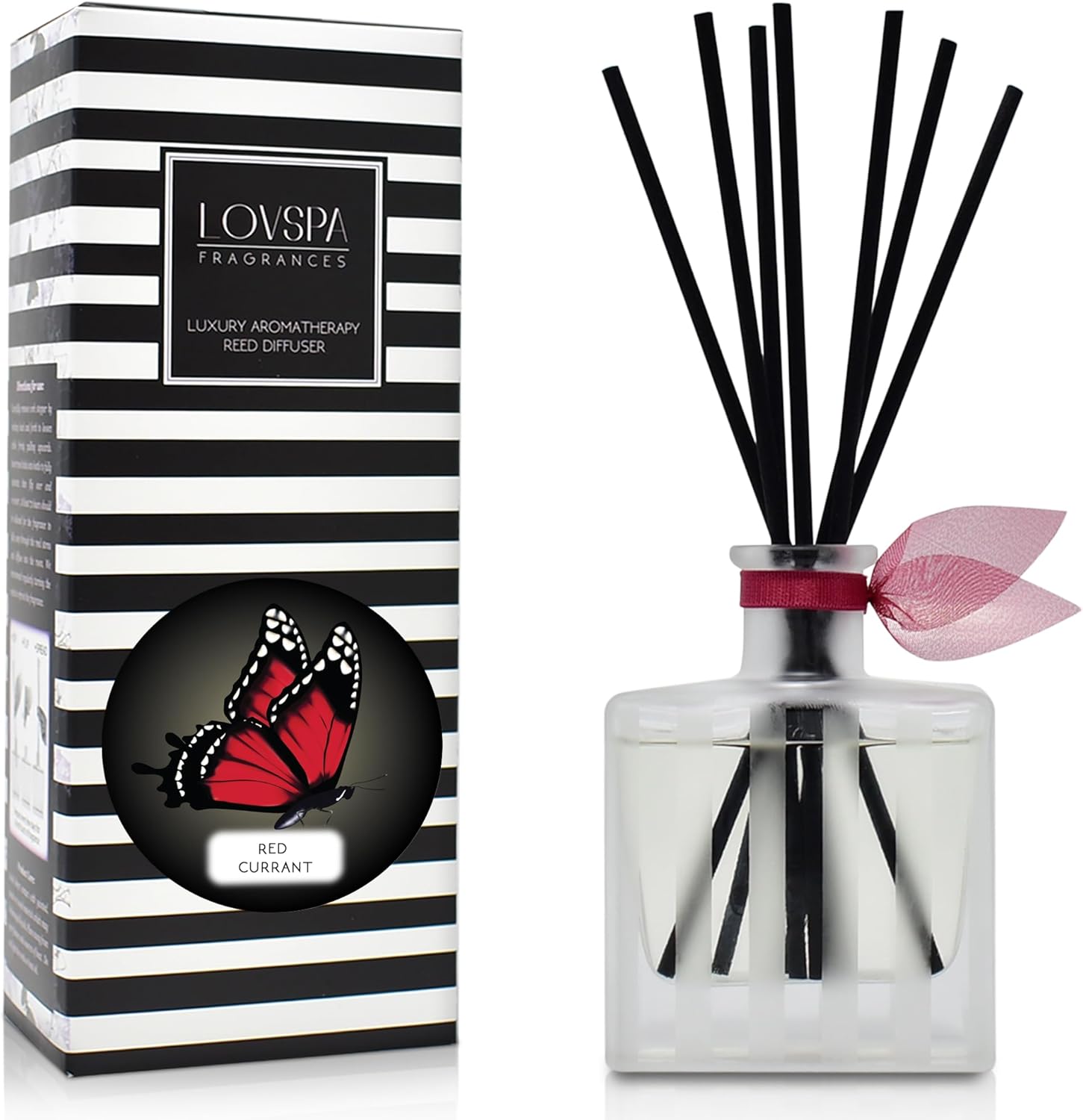 LOVSPA Red Currant Reed Diffuser Gift Set