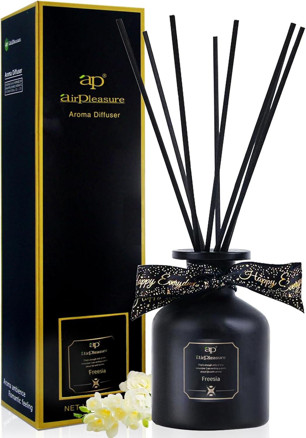 Freesia Reed Diffuser Set with 8 Scent Sticks
