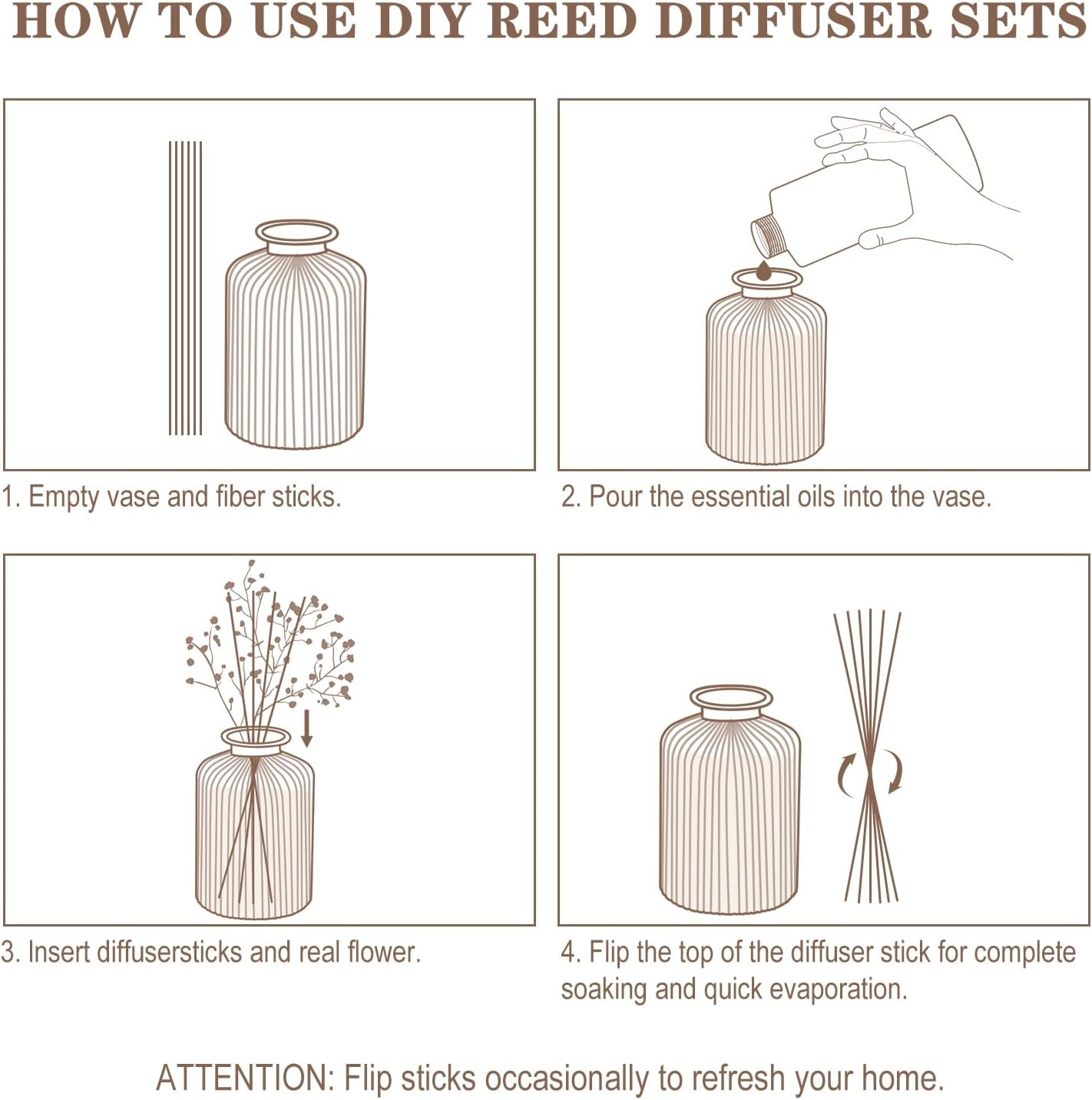 Lodeur Vill Reed Diffuser Set 2 Pack Vanilla Scent