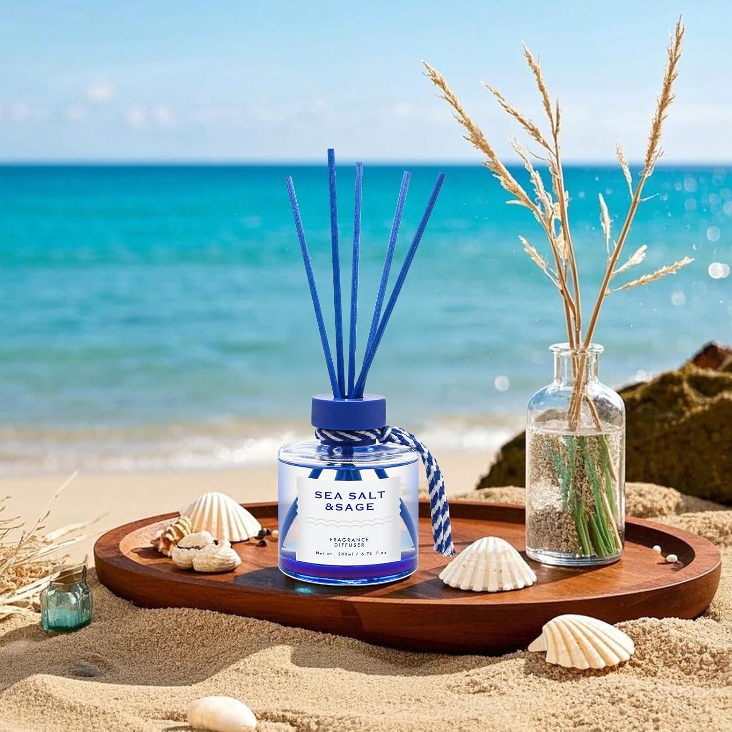 BEHAZEER Sea Salt Reed Diffuser 677OZ Set
