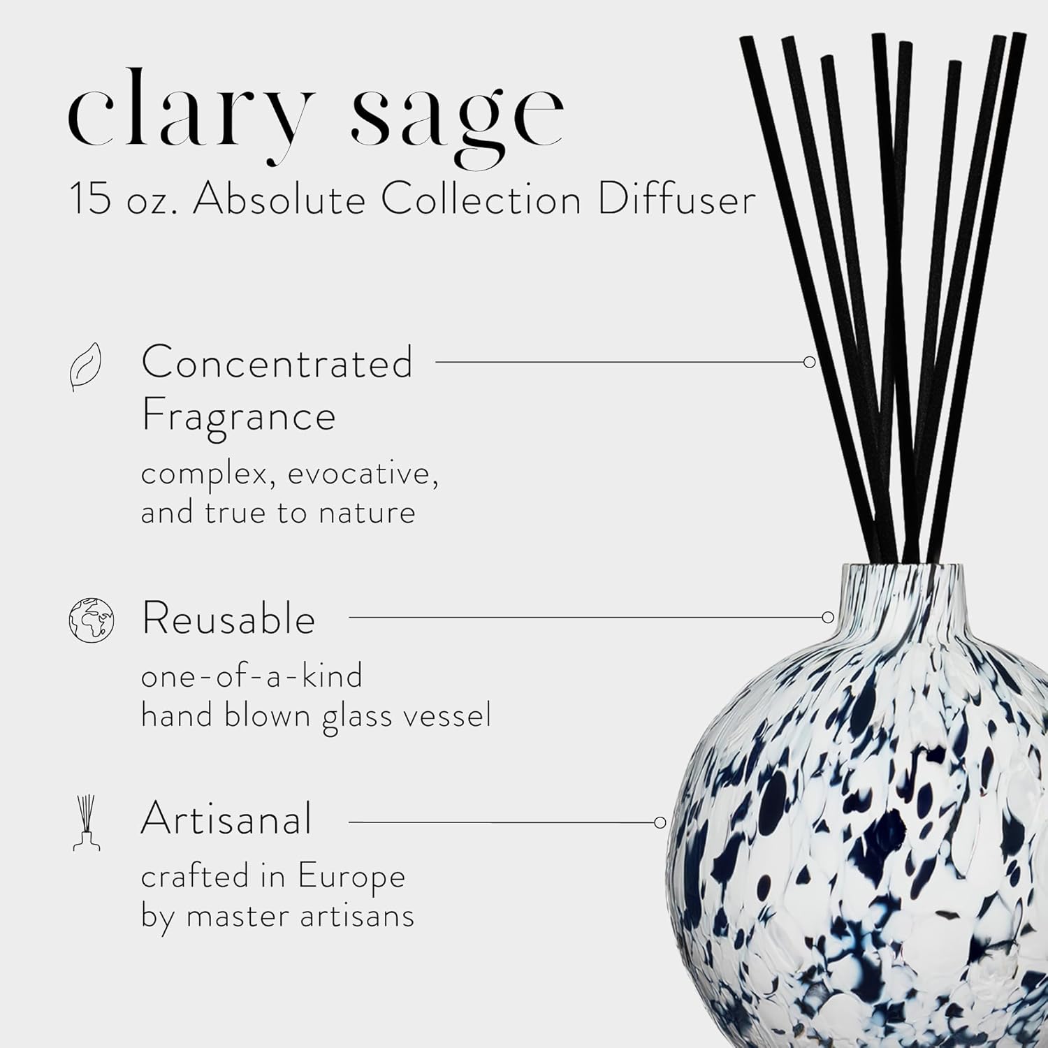 LAFCO New York Clary Sage Absolute Reed Diffuser 15 oz