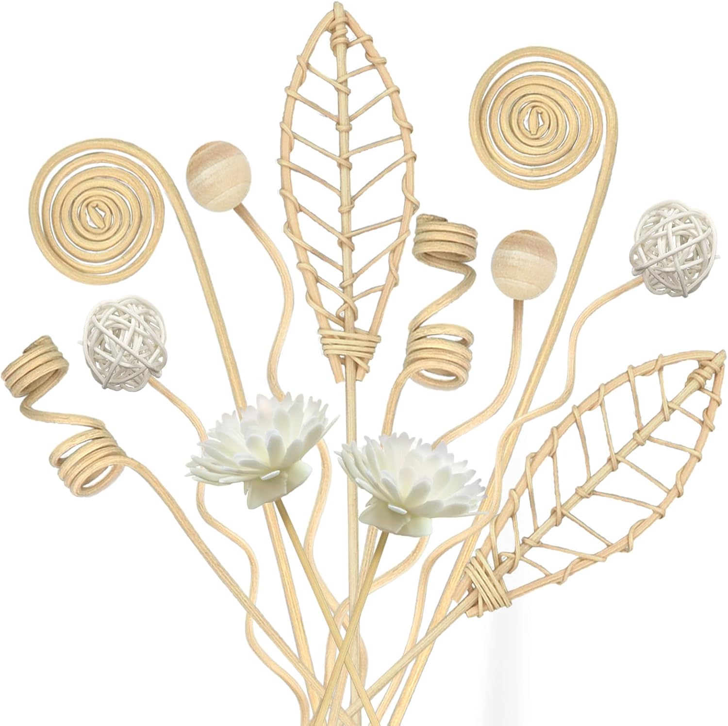 Catephe Reed Diffuser Sticks Set 12 Pcs Natural Rattan Home Decor