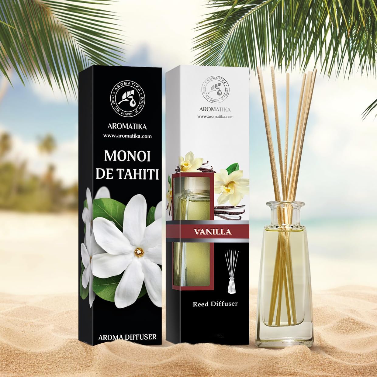Reed Diffuser Monoi de Tahiti Vanilla Set