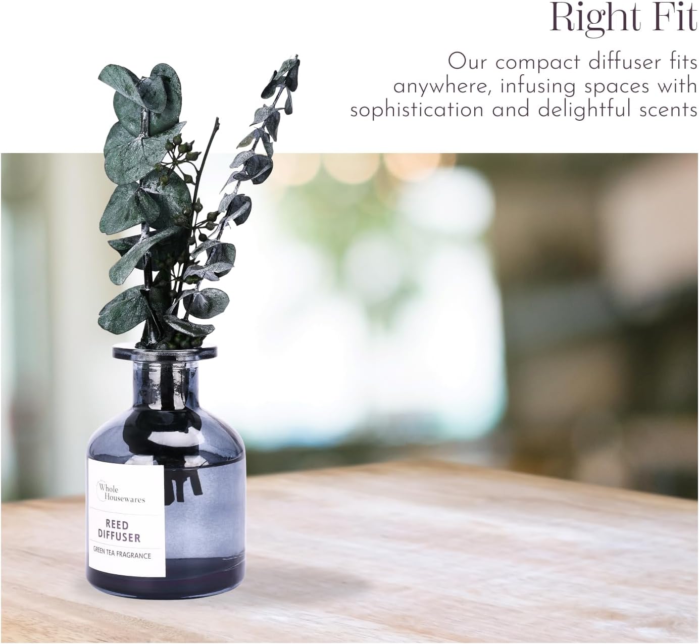 Whole Housewares Reed Diffuser with Green Tea Aroma