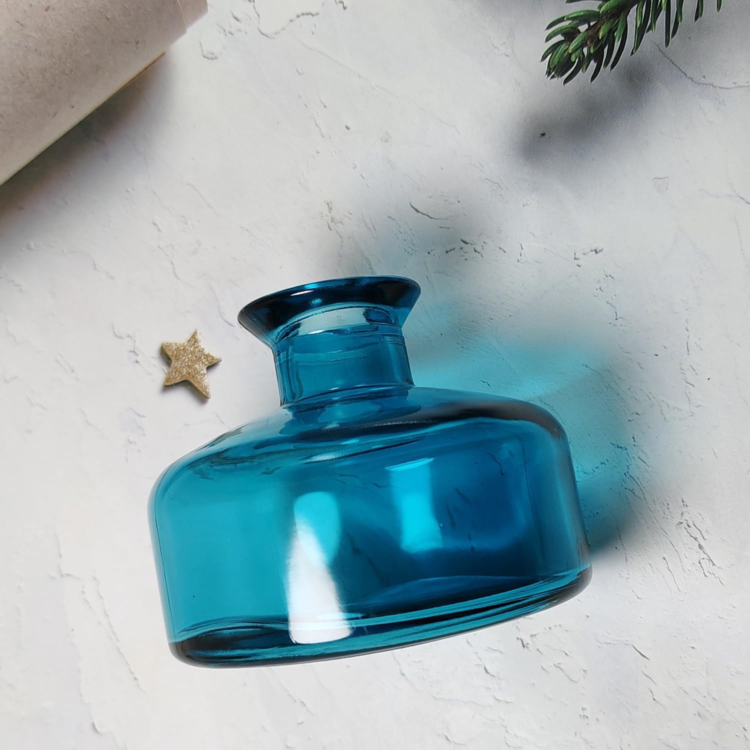 200ml Blue Round Refillable Diffuser Bottle