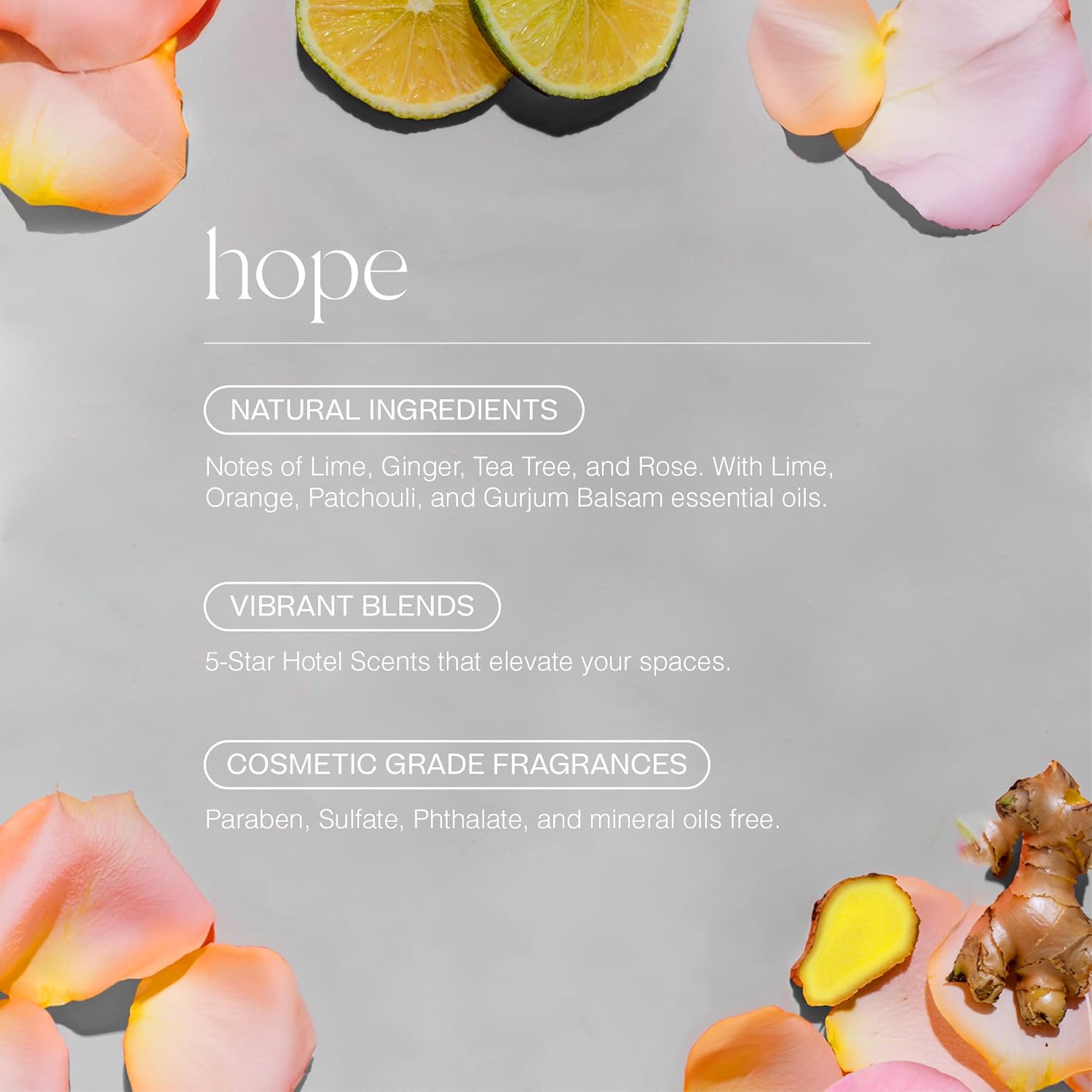 Doctor Aromas Essential Oil Reed Diffuser Set Hope
