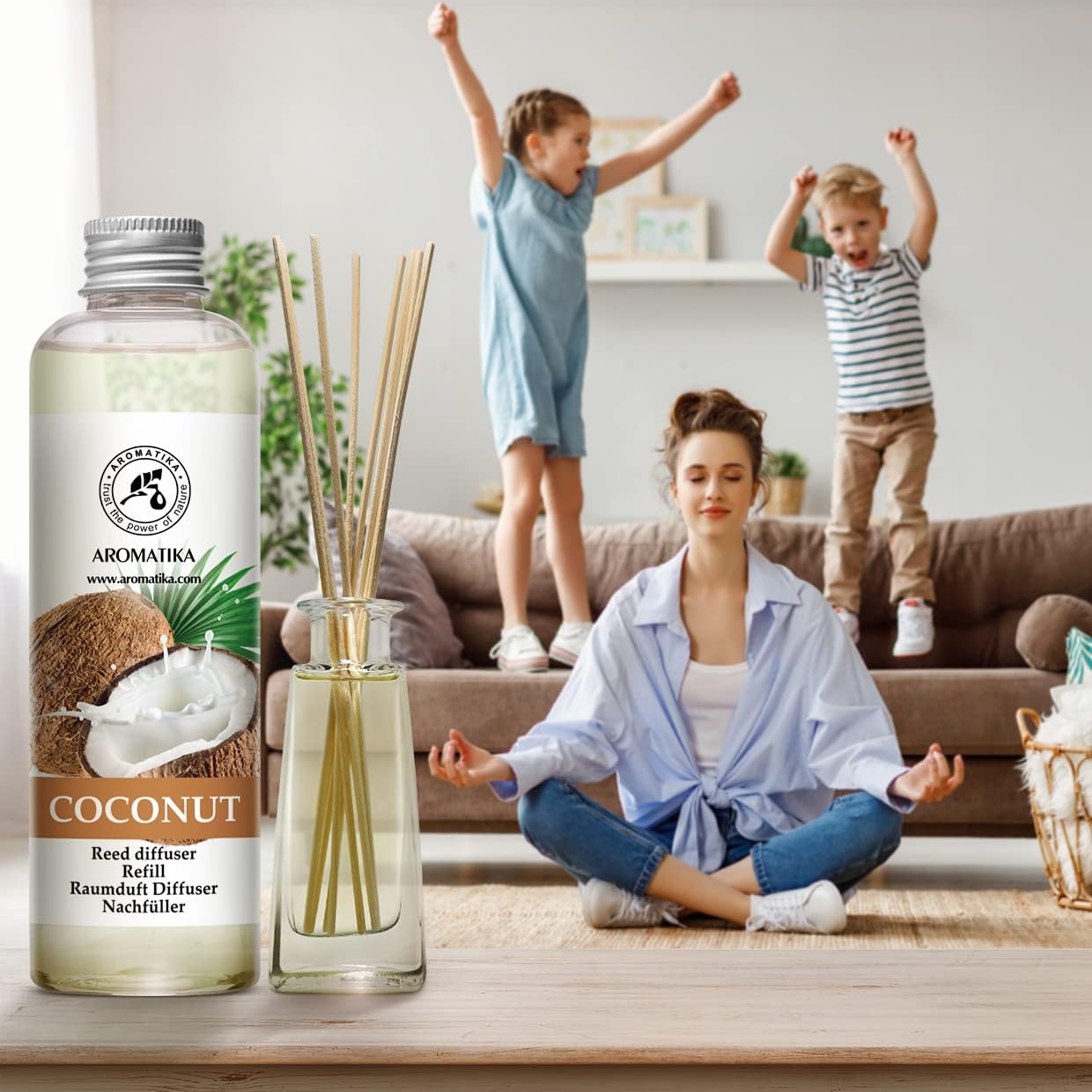 Coconut Scented Reed Diffuser Refill 68 Fl Oz