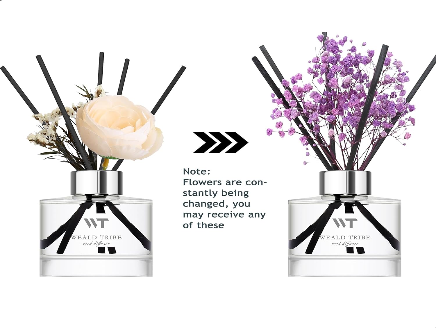 WEALD TRIBE Flower Reed Diffuser Set Lavender