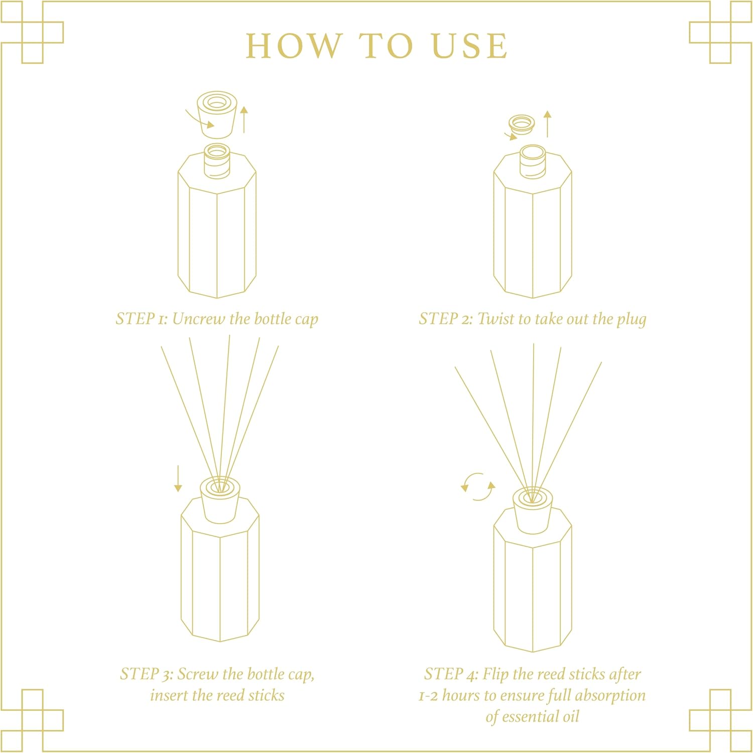 Aeviva Vanilla Reed Diffuser Set 67 oz
