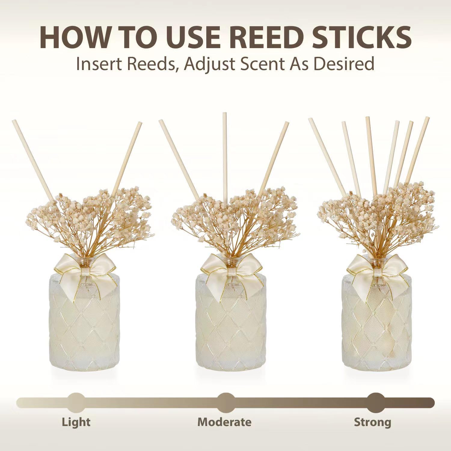 UCC Premium Reed Diffuser Set with Preserved Flower Sticks