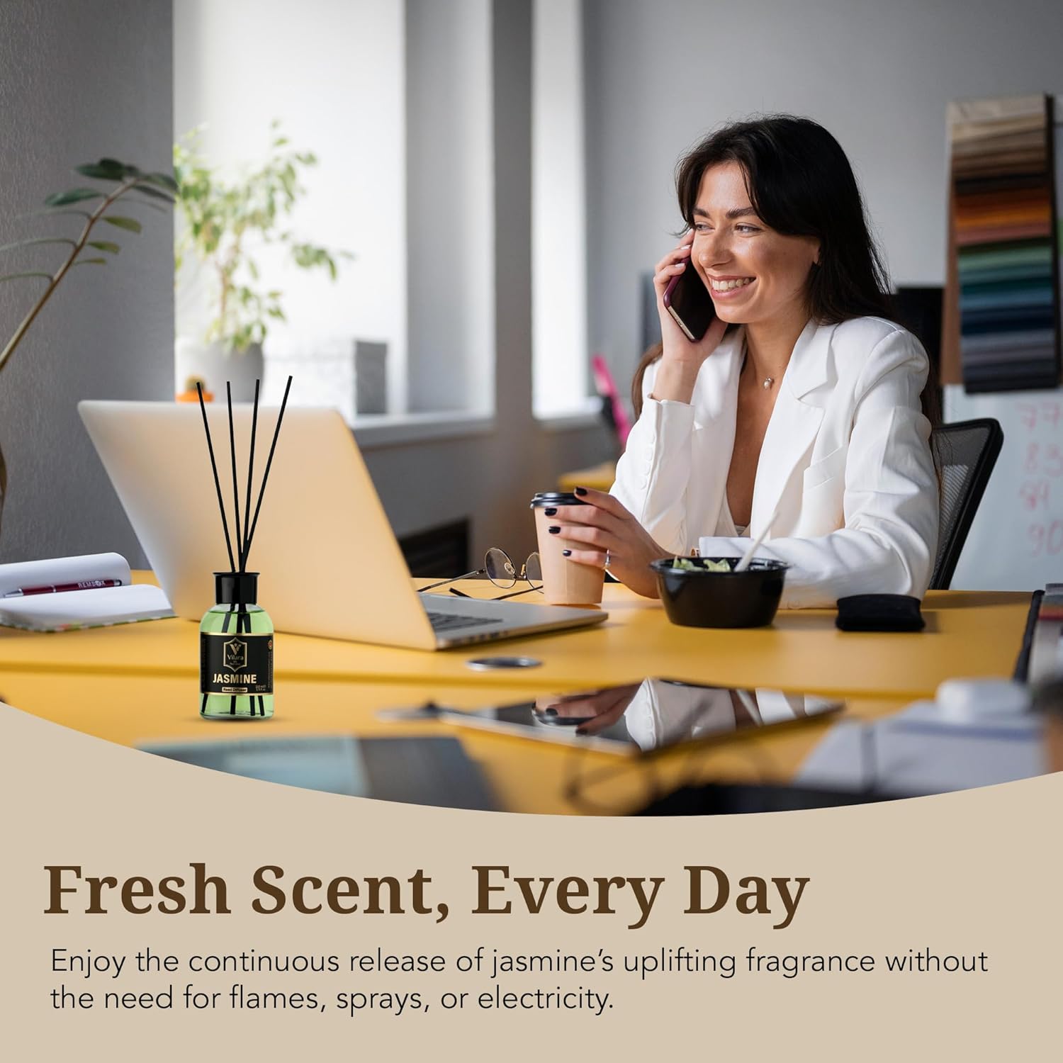 Jasmine Reed Diffuser Set - Luxury Home Fragrance