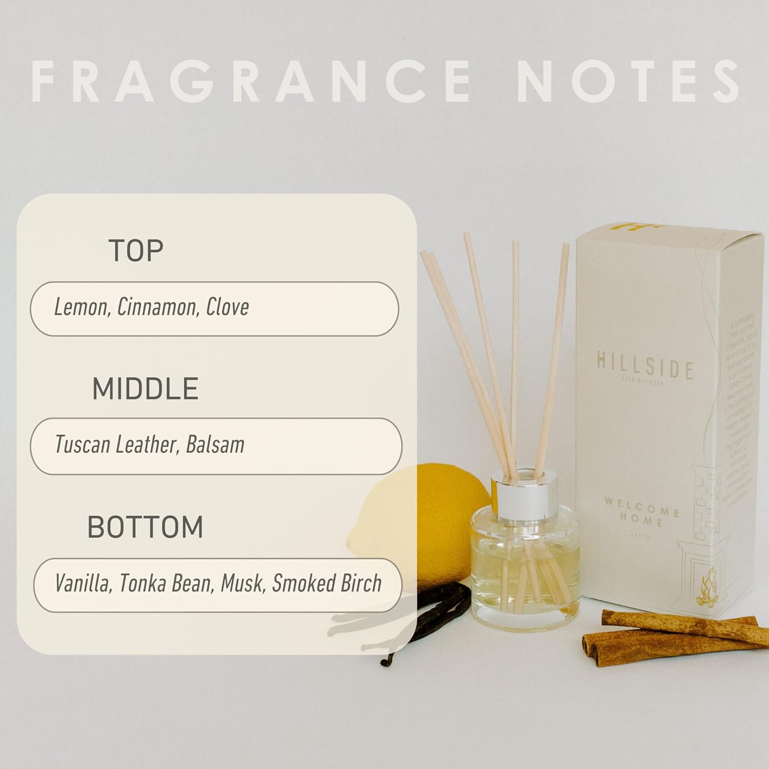Welcome Home Reed Diffuser - 90 Day Fragrance Non-Toxic Sustainable