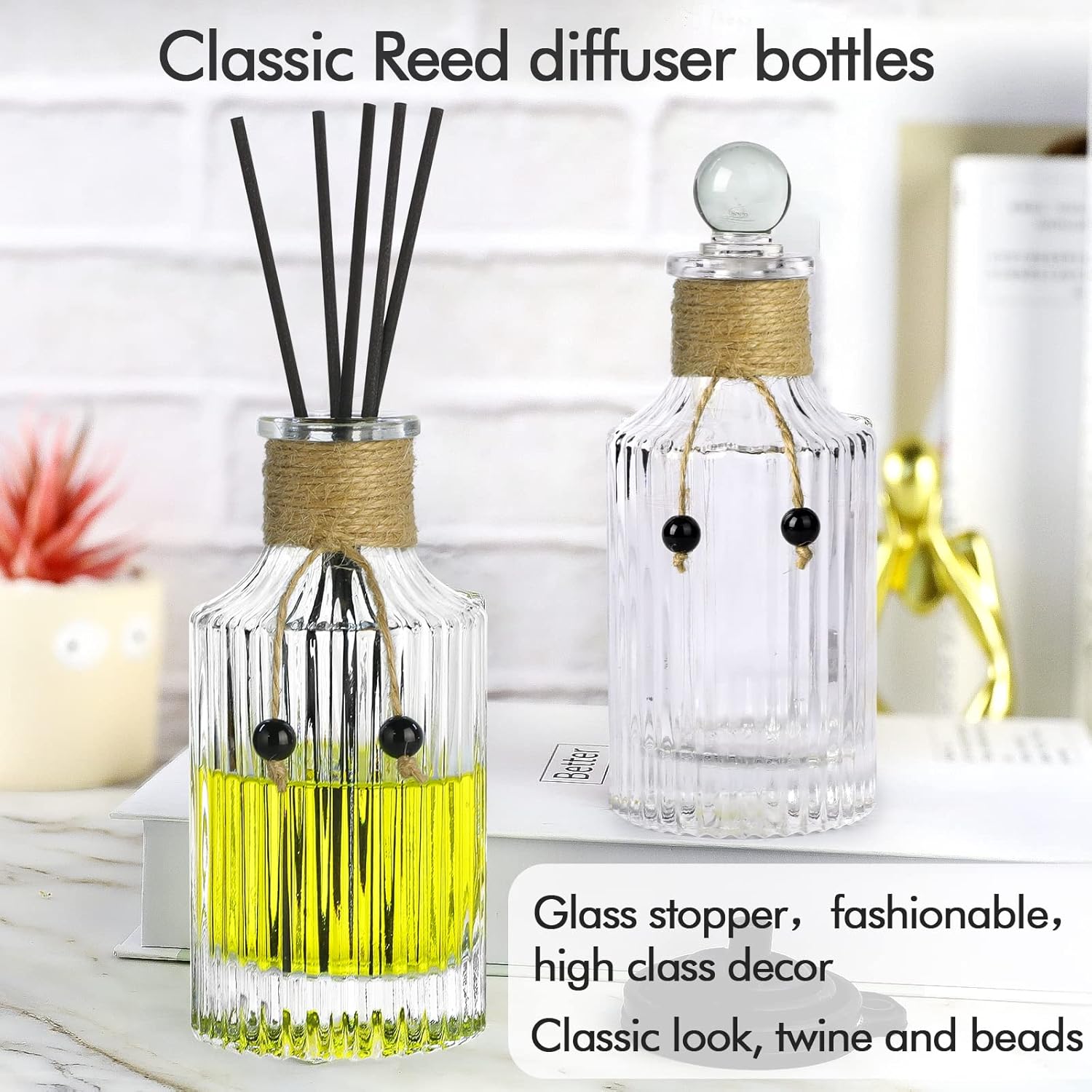INFTYLE 8oz Reed Diffuser Bottle Set of 4