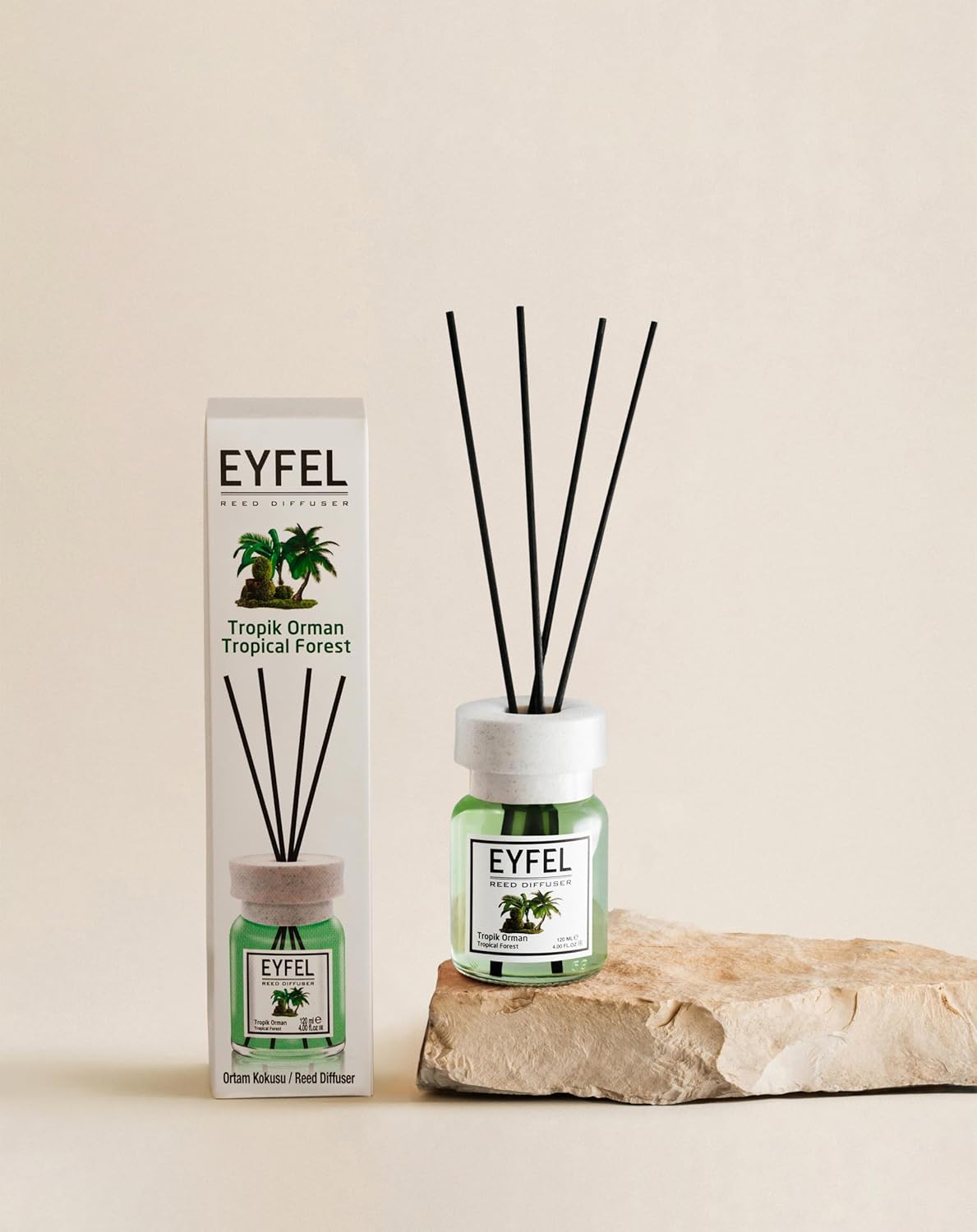 EYFEL Tropical Reed Diffuser Set 405 Fl Oz