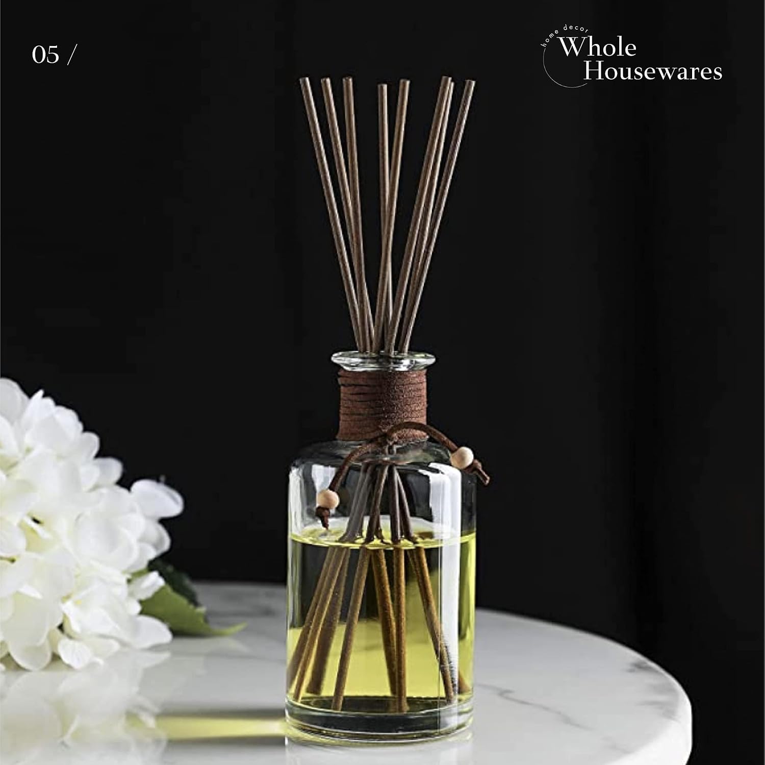 WHOLE HOUSEWARES 4-Piece Diffuser Set with 32 Reed Sticks