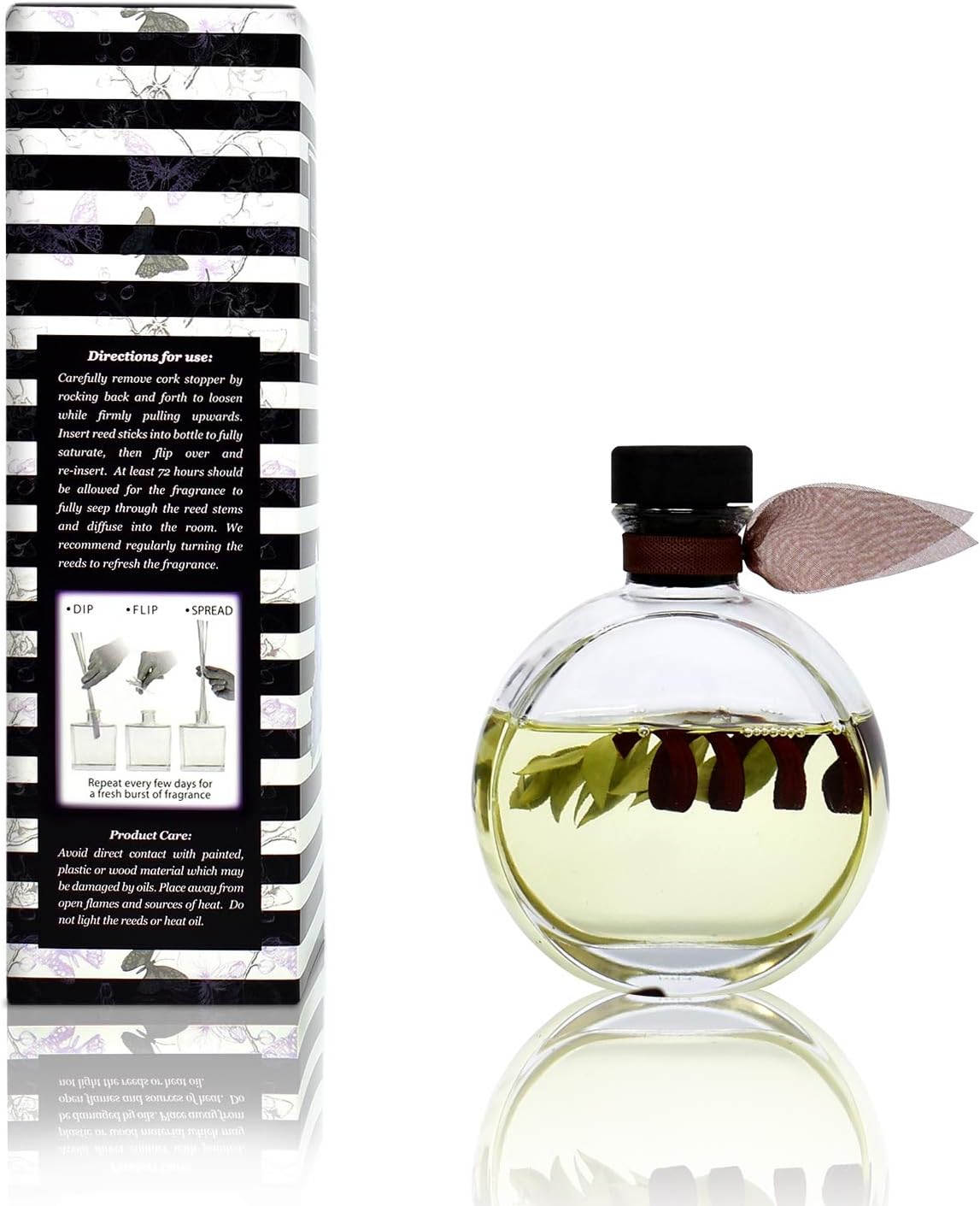 LOVSPA Luxury Home Diffuser Set with Sandalwood Green Citrus Scent