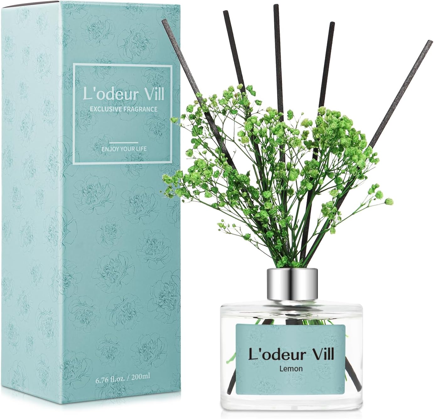 Lodeur Vill Reed Diffuser Set - Lemon Scented