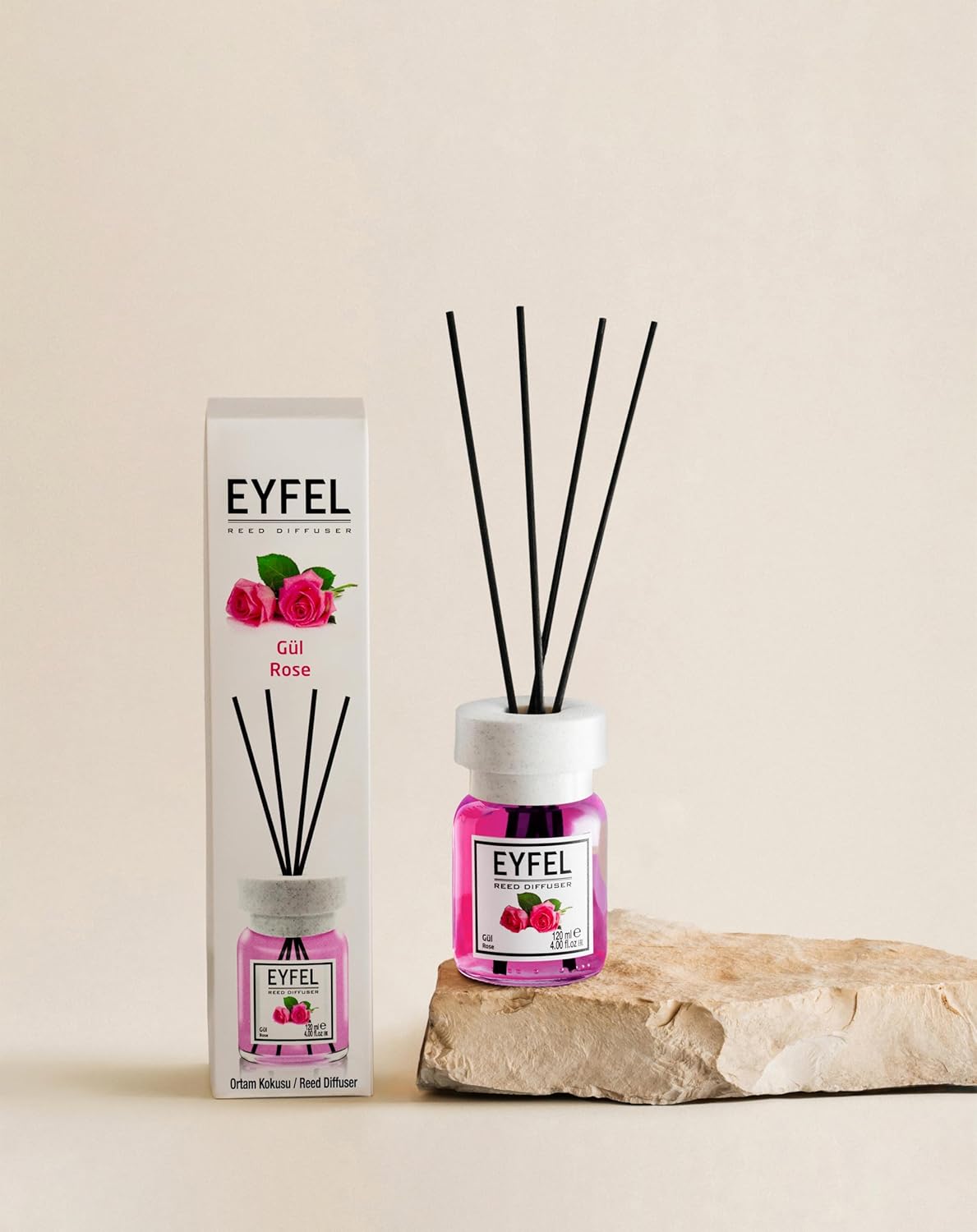 EYFEL Rose Reed Diffuser Set 405 Fl Oz