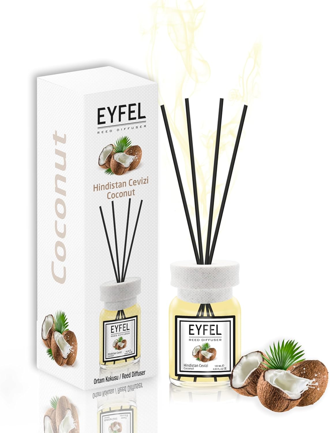 EYFEL Coconut Reed Diffuser Set