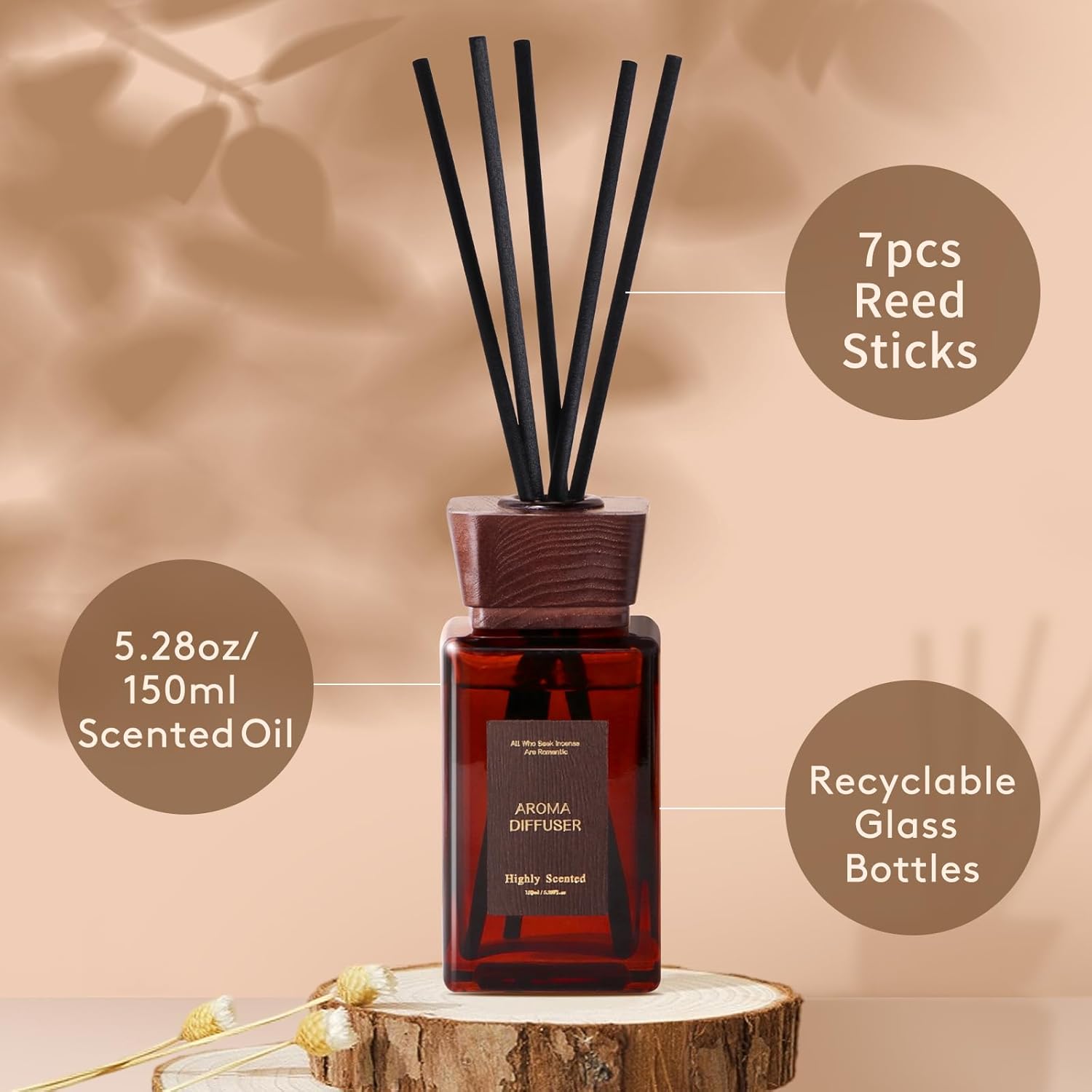 Gagingoold Reed Diffuser Set with Sticks