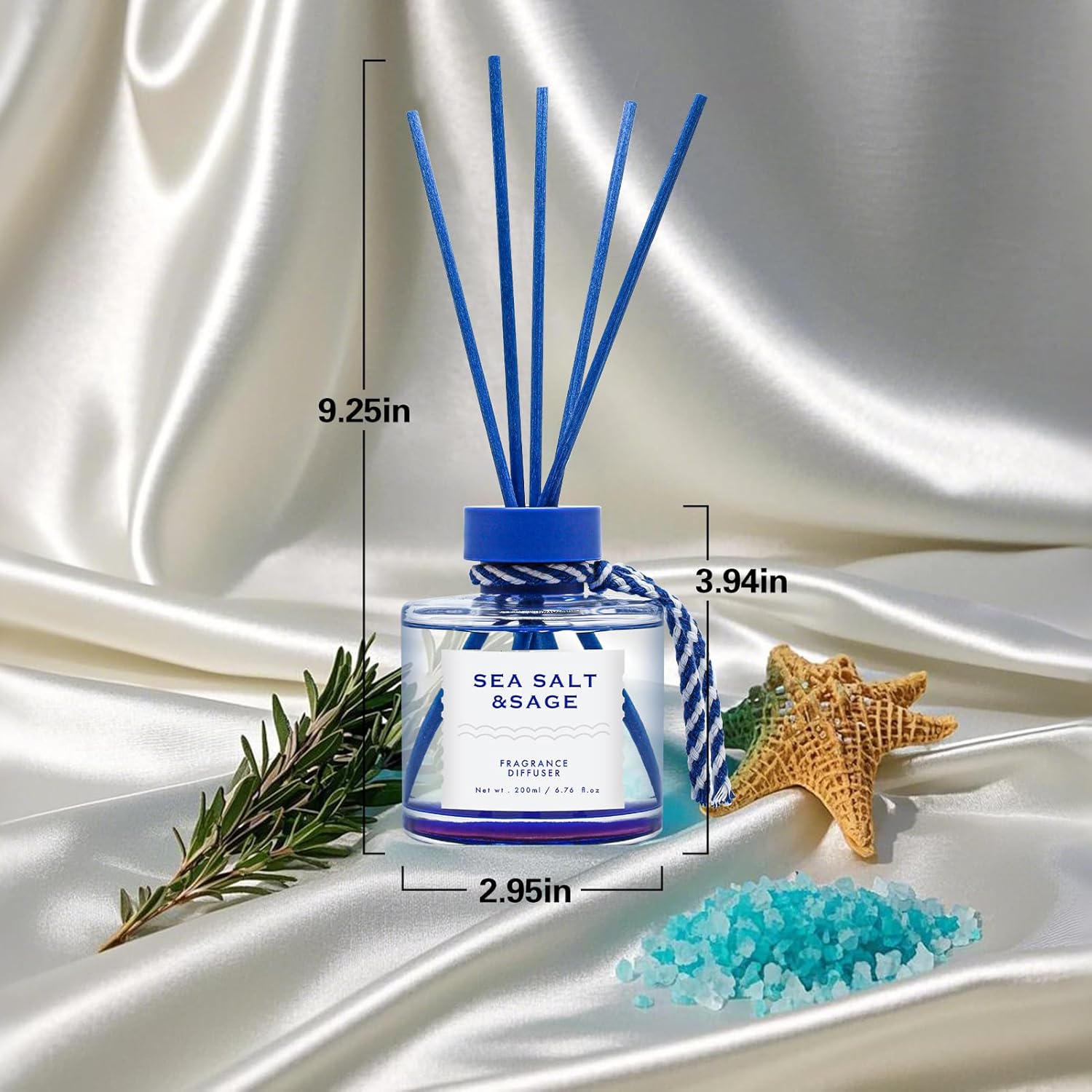 BEHAZEER Sea Salt Reed Diffuser 677OZ Set
