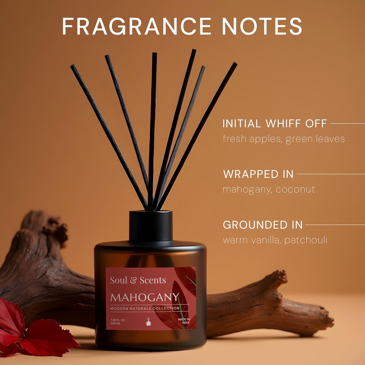 Soul Scents Reed Diffuser Set Mahogany