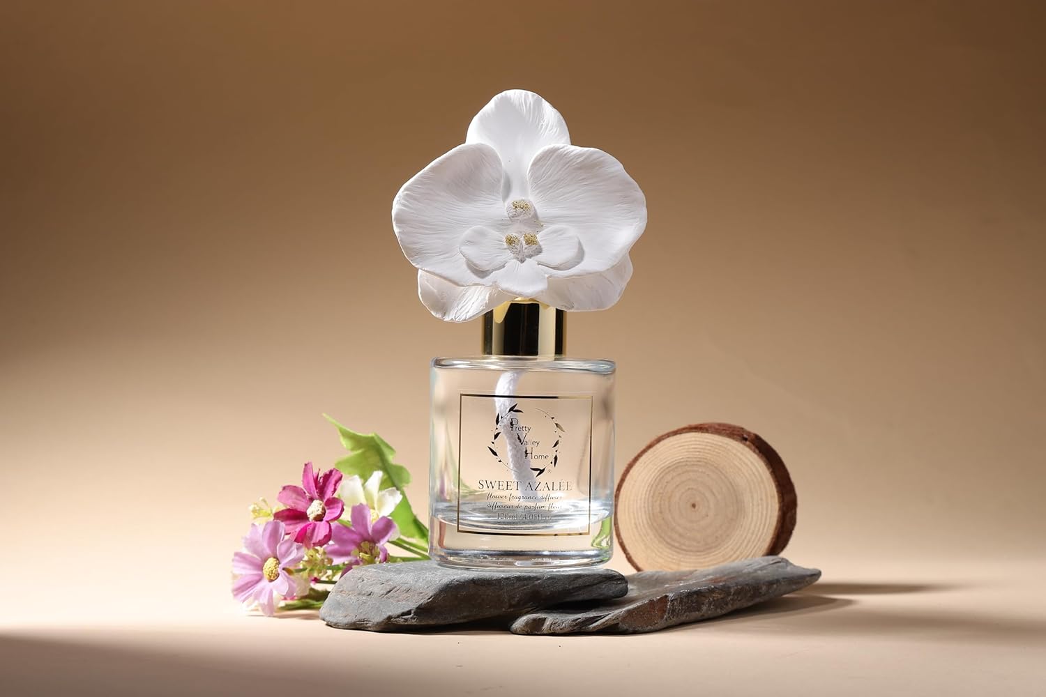 Orchid Ceramic Reed Diffuser Set 120ML White Orchid Home Decor